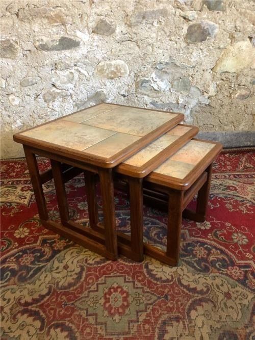 Vintage Teak Nest Of Tables. 0402