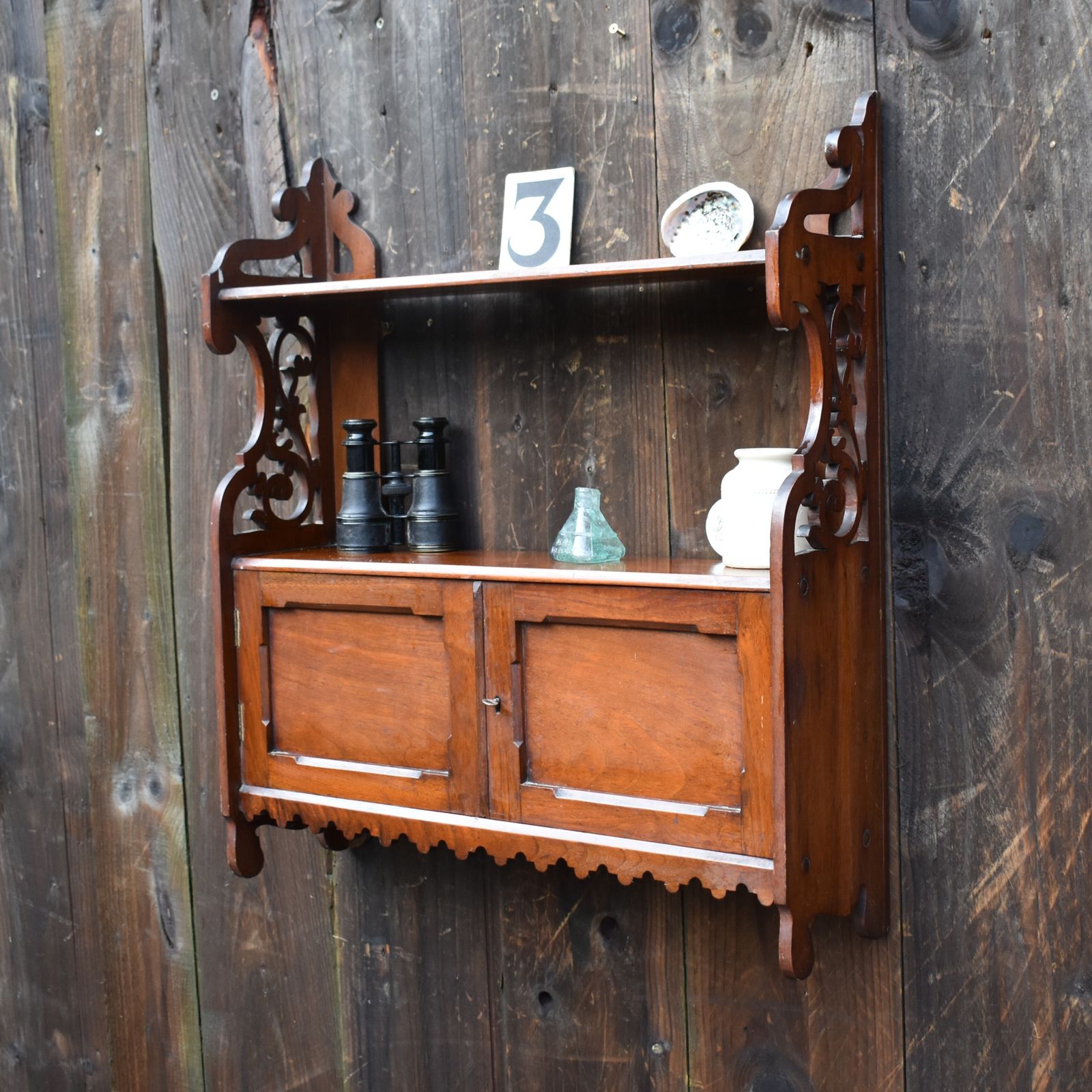 Antique Edwards & Roberts Of London Kitchen Bathroom Cabinet Display Spice Rack photo Furniture