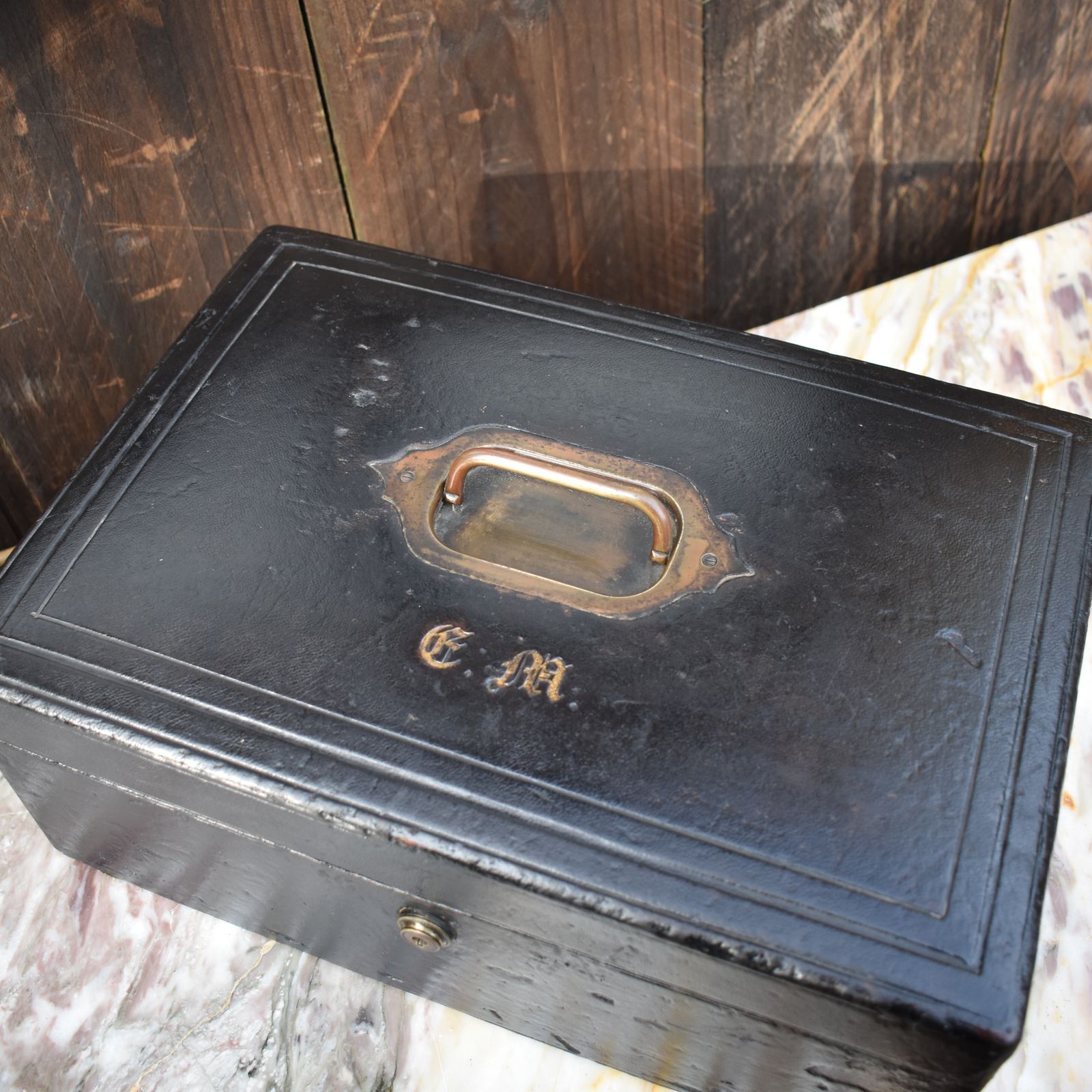 Antique Parkins & Gotto Correspondent Leather Writing Box With Bramah Lock & Key photo Home Decor