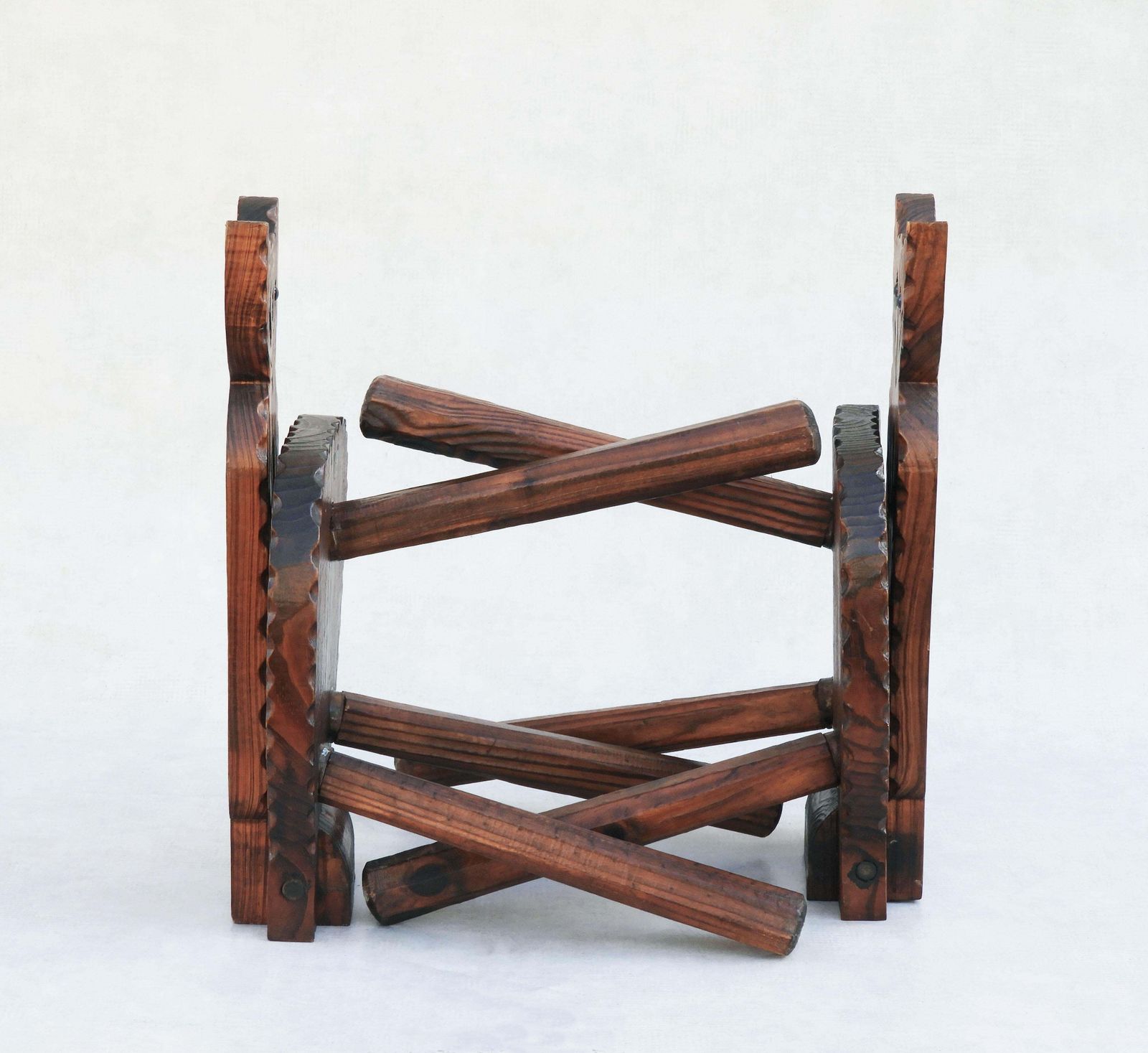 Furniture Pair Of Brutalist Tripod Feline Chairs C50s/60s Spain photo