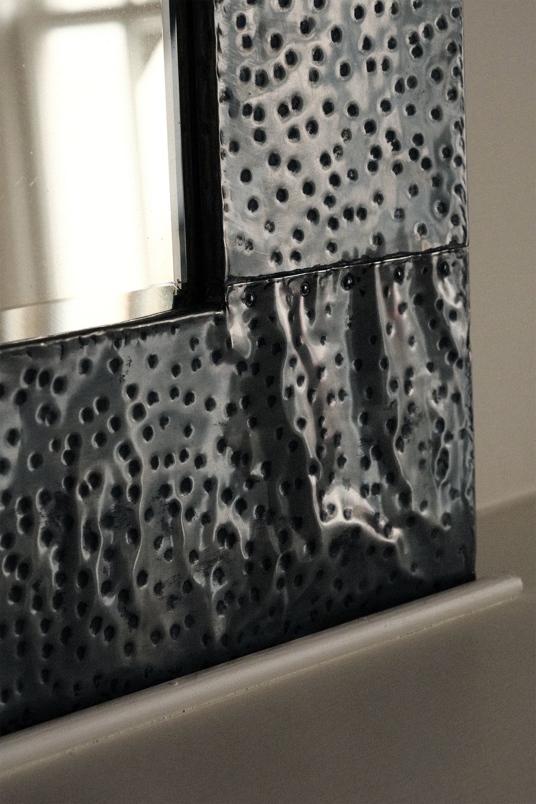 Large Arts & Crafts Mirror In The Style Of Tiffany & Co photo Home Decor
