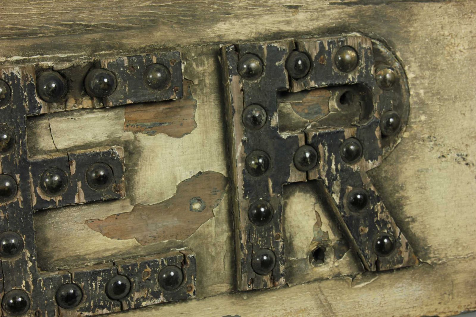 1245.0 Large Wood Doncaster Direction Sign. Antique Rustic Glass Reflectors. photo