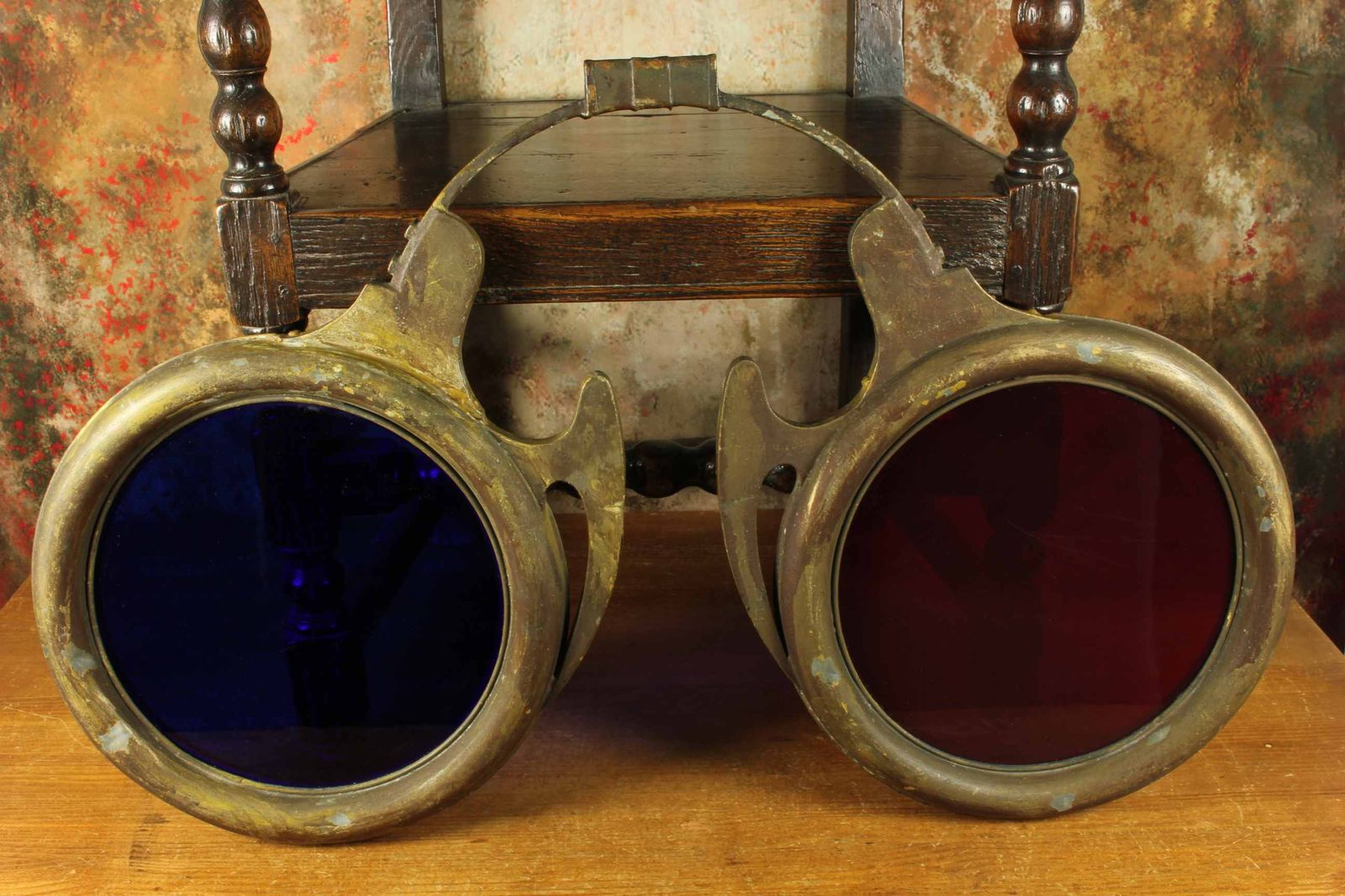 photo for sale Large Antique Optician's Shop Sign. Optometrist Spectacles Glasses.