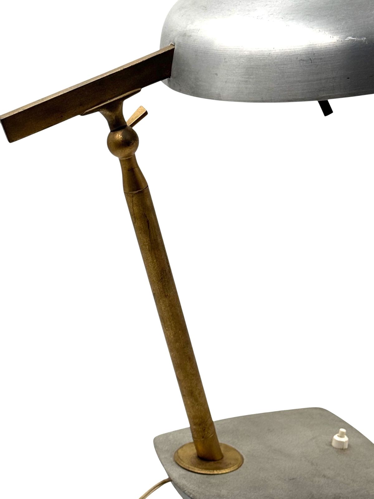 Oscar Torlasco, Brass Desk  Lamp, Prod. Lumi, Circa 1960s photo vintage