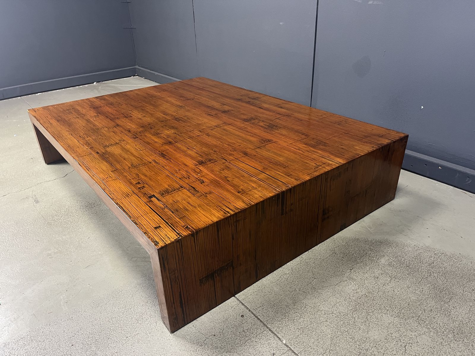Large Coffee Table In Bamboo Attributed To Axel Vervoordt, 1980s photo furniture