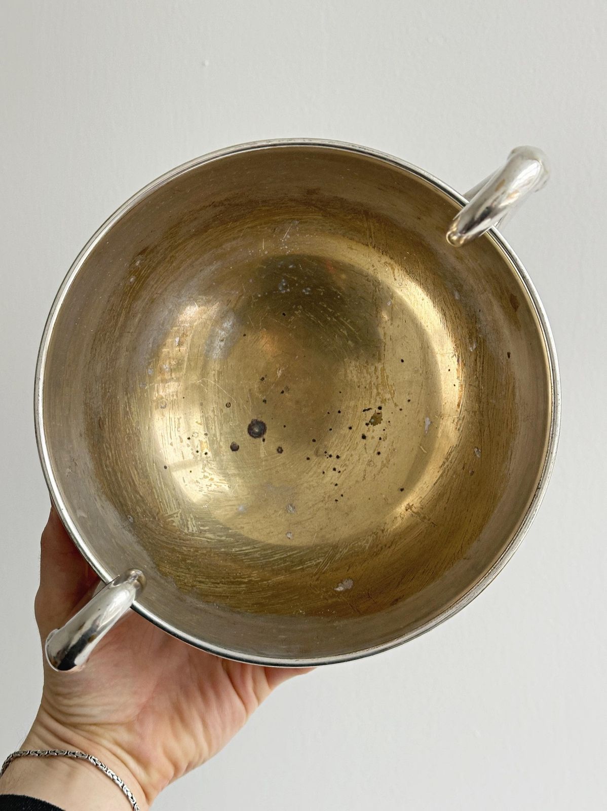 Silver Plated Metal Bowl With Swan Handles, Elegant Centerpiece For Fruit Or Ice Cream, Unique And Decorative Piece, Chic And Refined Home photo buy