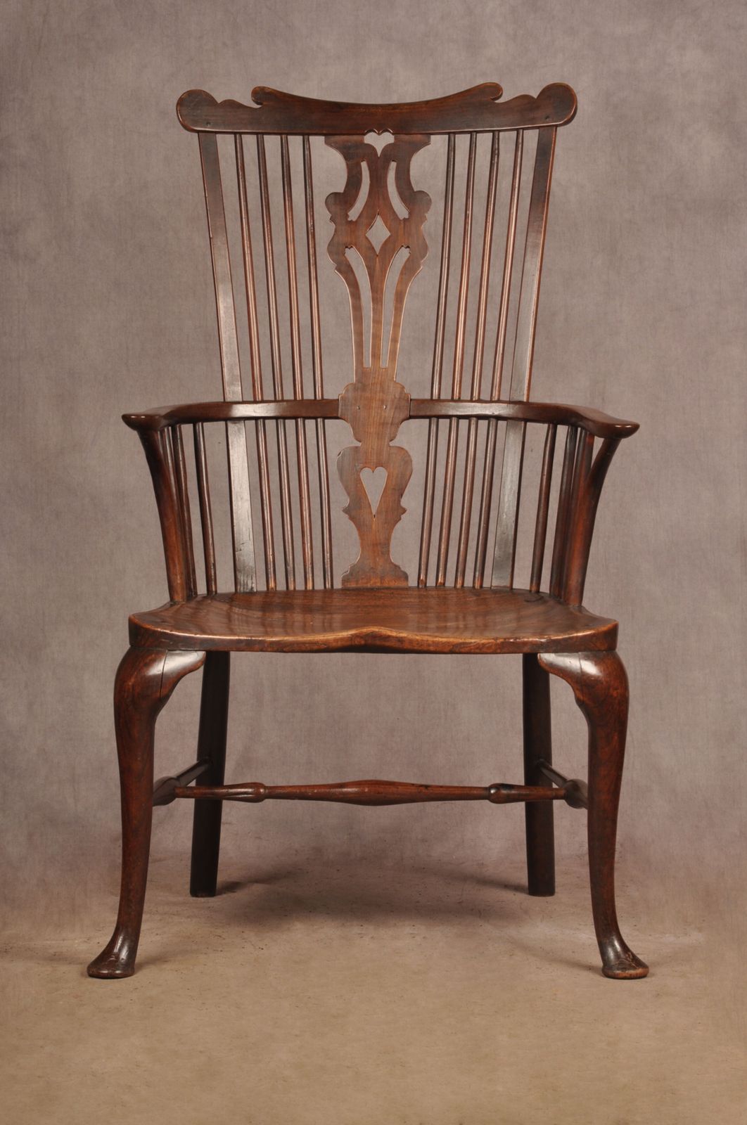 Rare 18th Century Cherrywood Thames Valley Windsor Chair photo Furniture