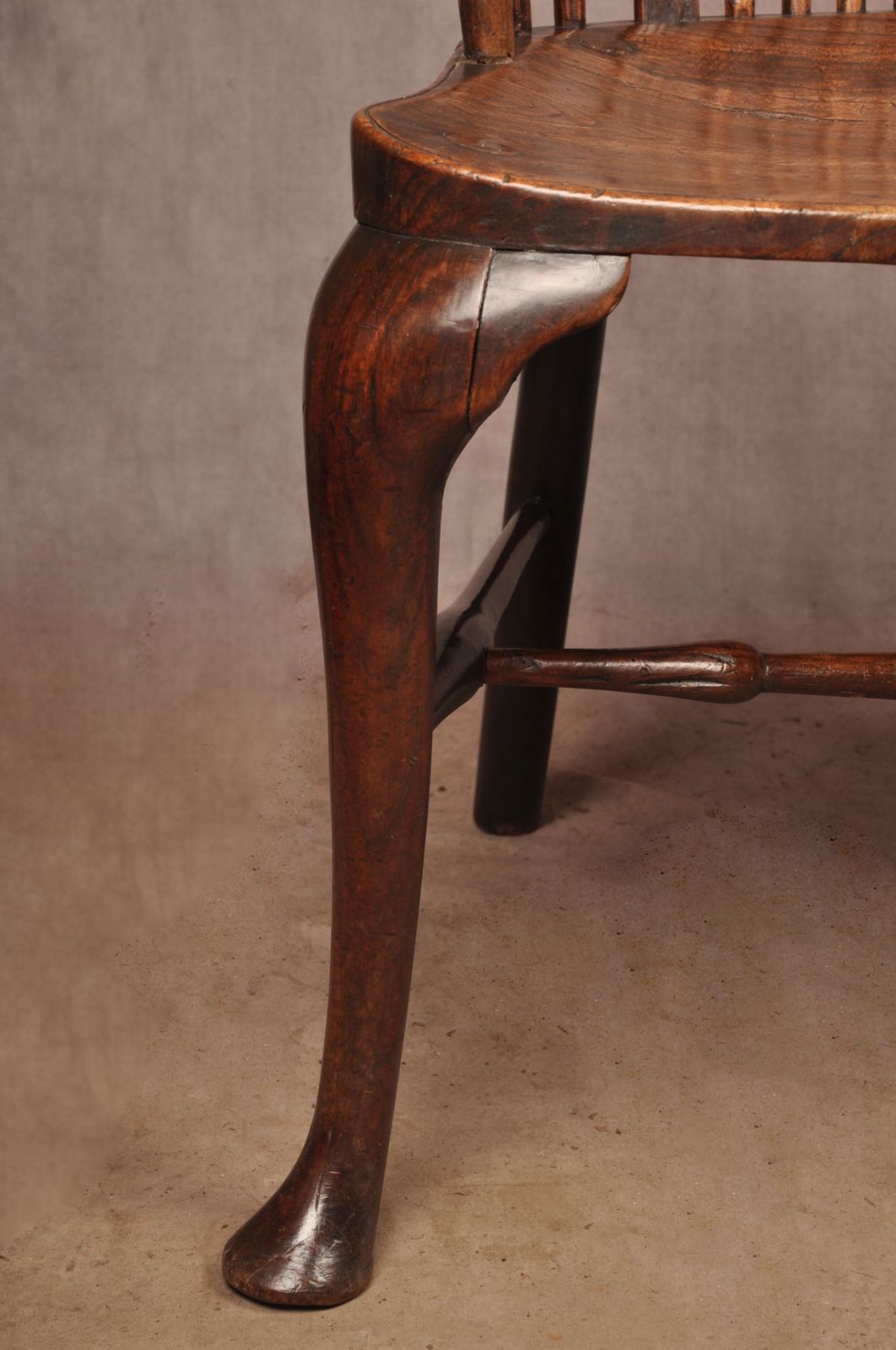 photo for sale Rare 18th Century Cherrywood Thames Valley Windsor Chair