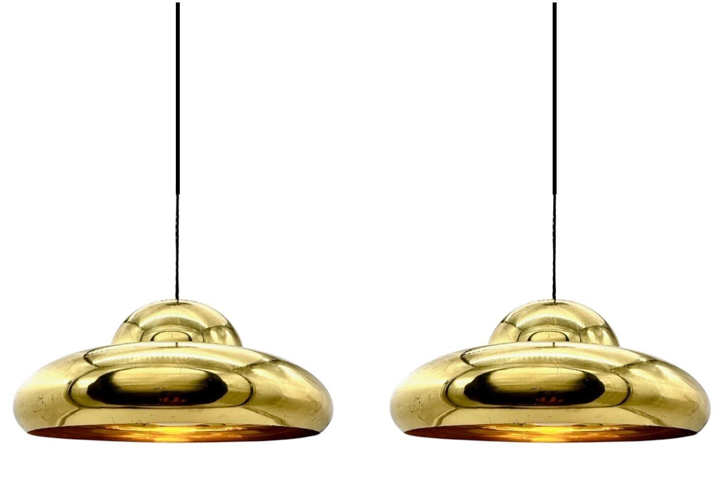 A Pair Of 1960s Brass Fior Di Loto" Ceiling Lights By Alfra And Tobia Scarpa For Lighting Company Flos photo for sale