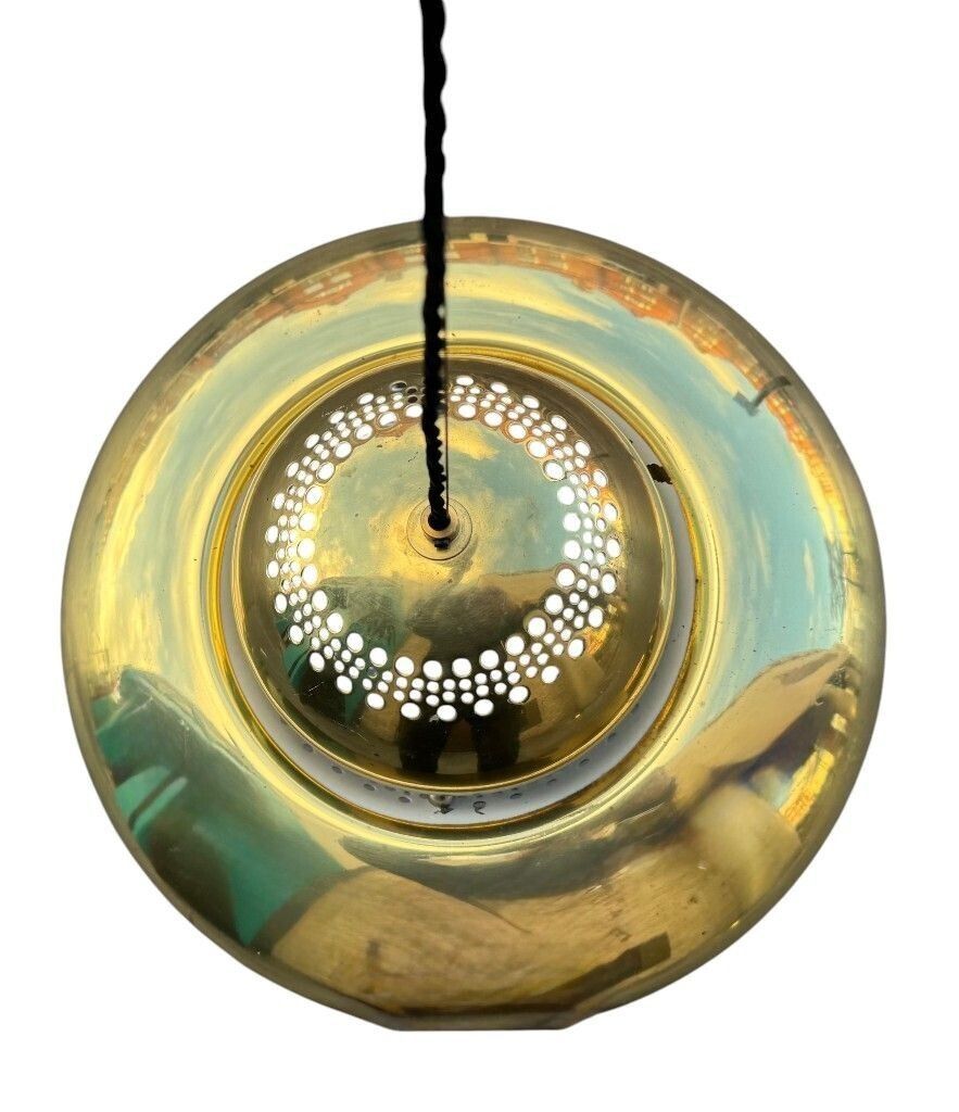 A Pair Of 1960s Brass Fior Di Loto" Ceiling Lights By Alfra And Tobia Scarpa For Lighting Company Flos photo vinterior