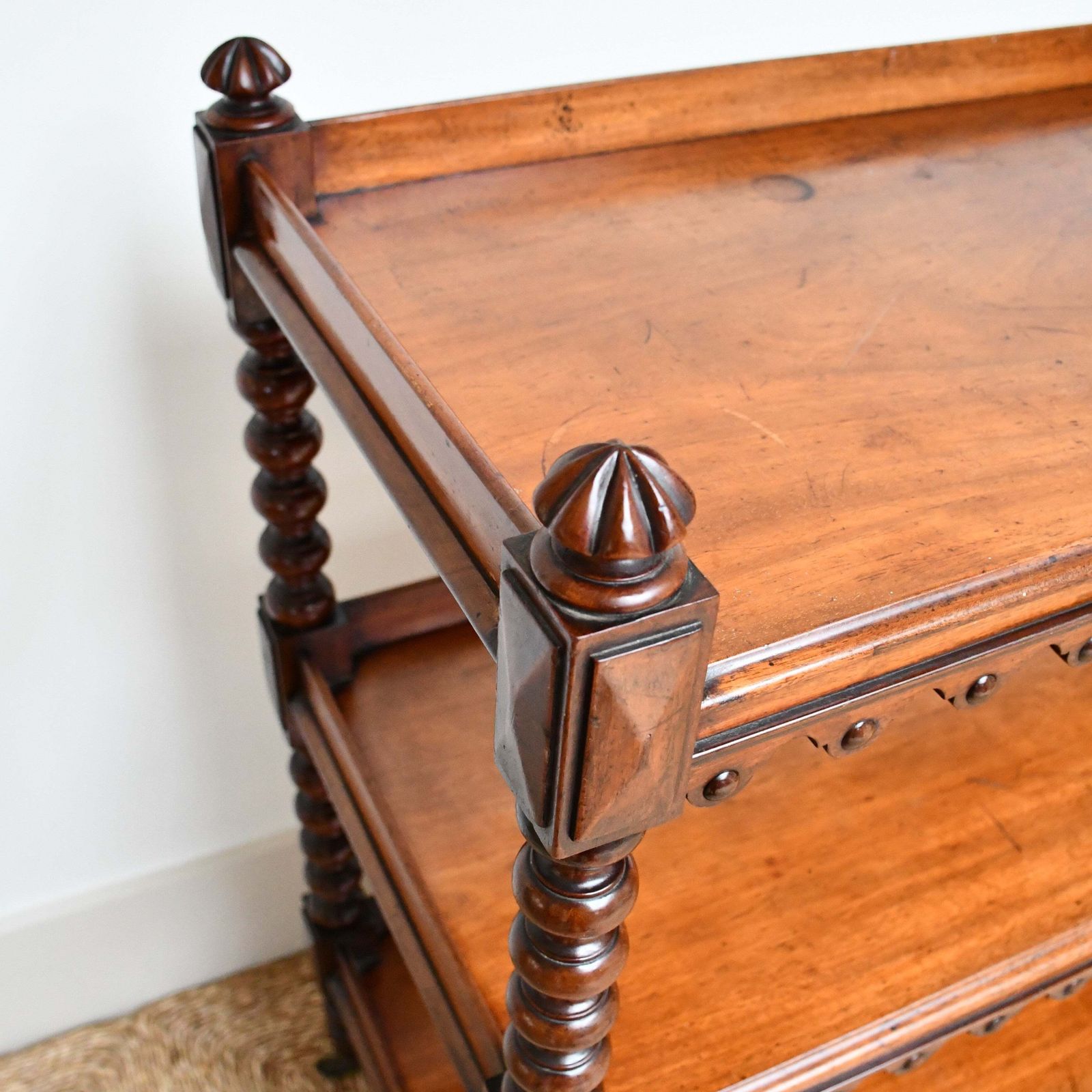 19th Century   Bobbin Buffet Table photo vintage