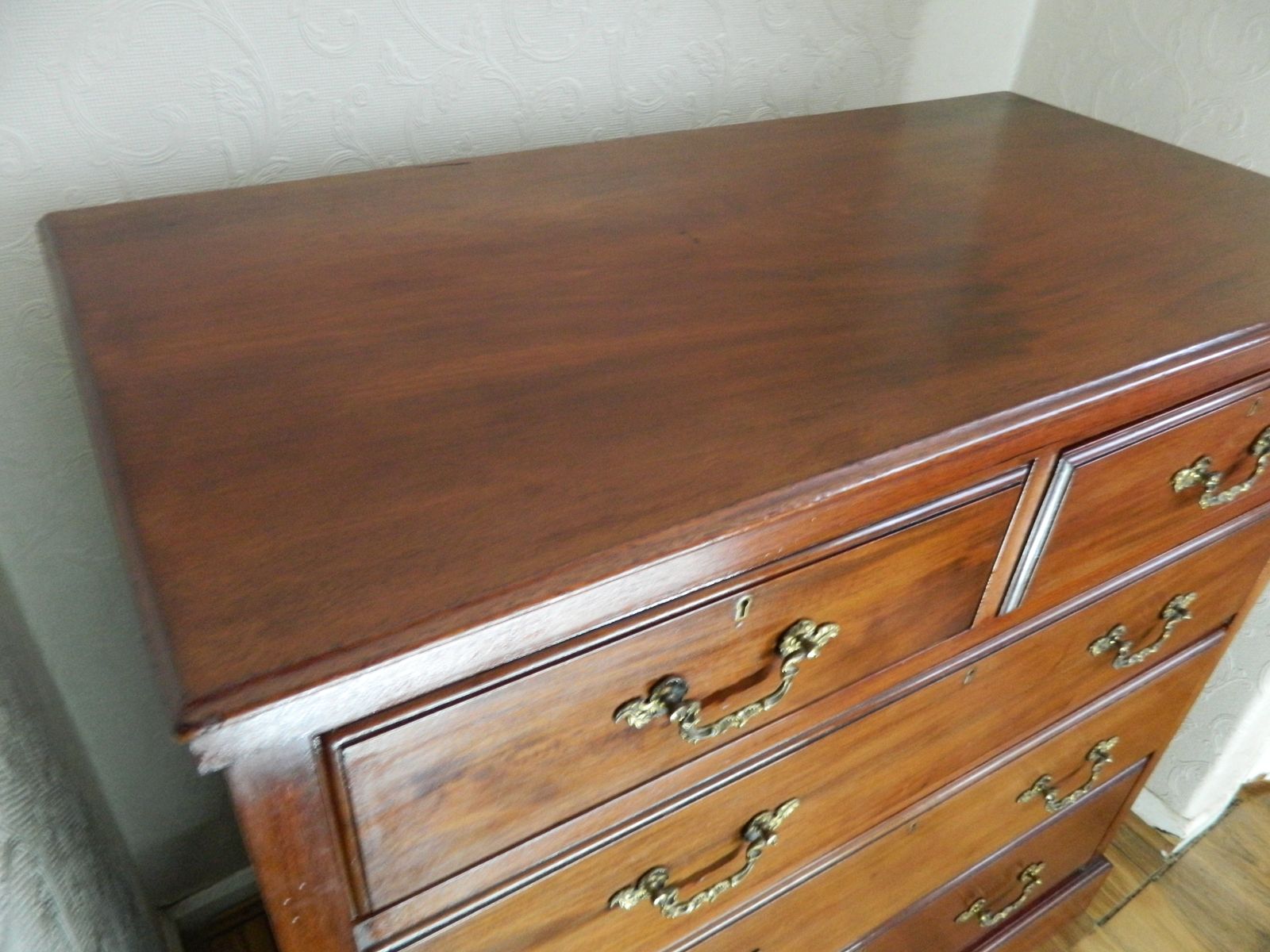 Warings & Gillow Mahogany Chest Of Drawers photo vintage