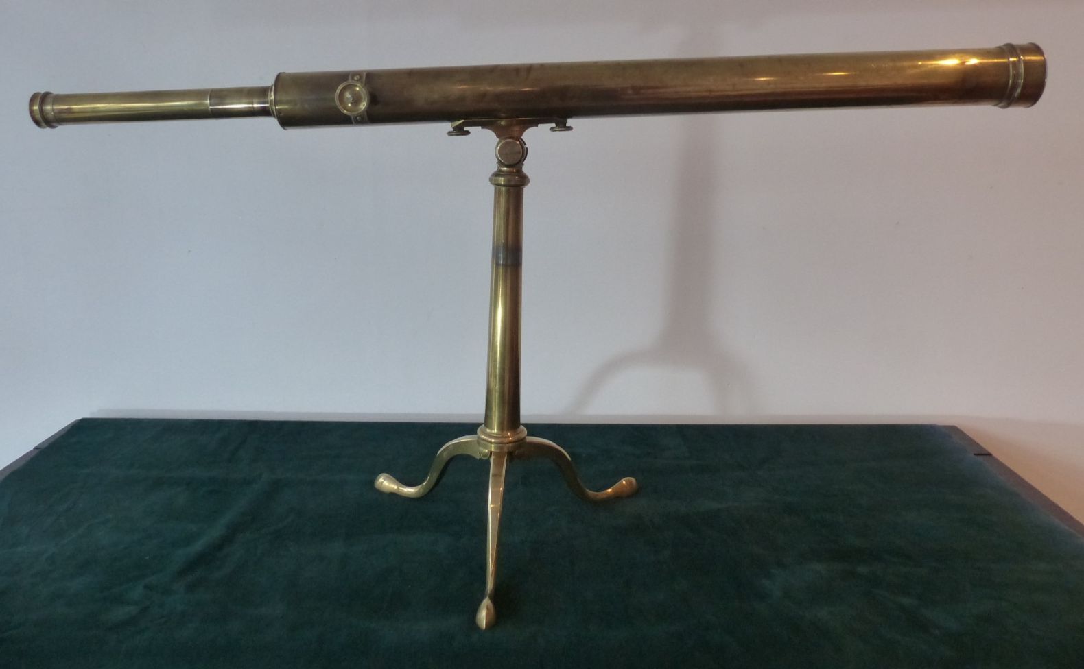 Antique Mid 19th Century Refracting Telescope Dollond London Stand & Case photo furniture