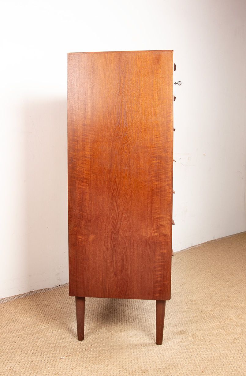 Grande commode danoise dite « Week Table », 7 tiroirs en teck, par Henning Jørgensen pour Fredericia Furniture, 1960. photo vintage