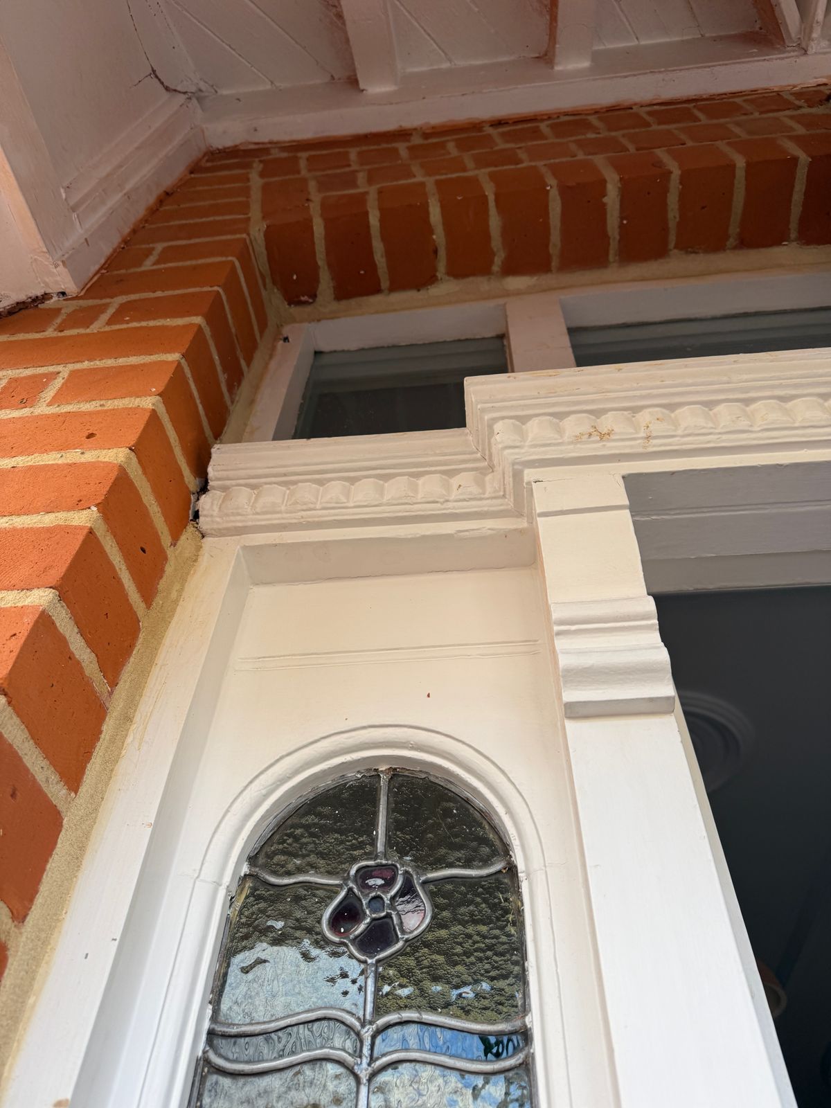 Edwardian Lead Stained Glass Period Front Door Old This Includes Two Matching Side Panels photo 900.0