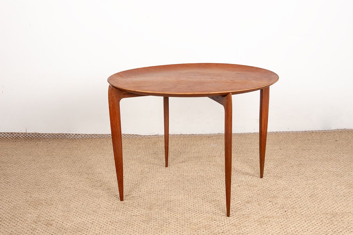 Table basse pliante en teck danois, modèle 4508, par Engholm et Willumsen pour Fritz Hansen, années 1960. photo buy