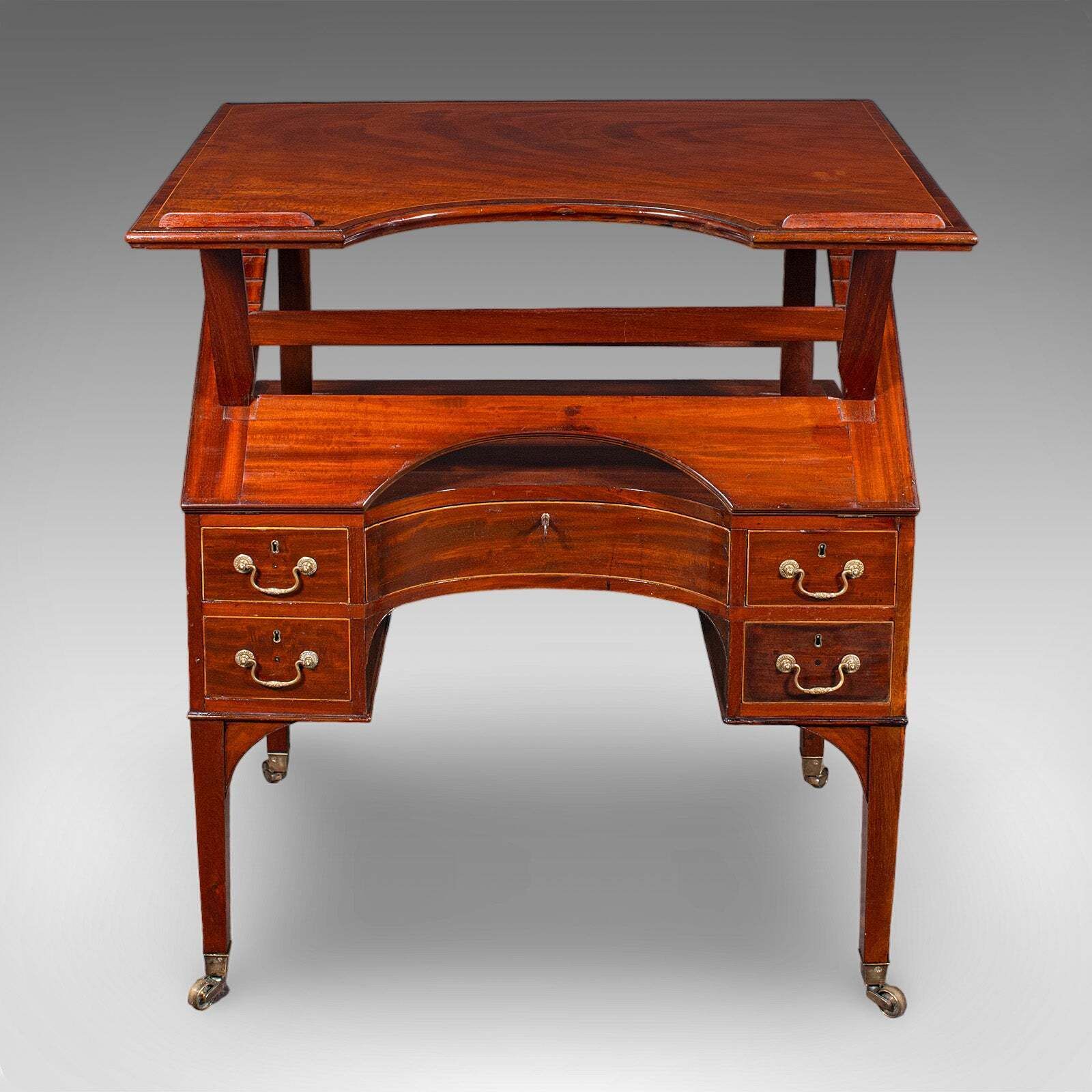 Tall Antique Architect's Riser Desk, English, Metamorphic, Cartographer, Regency photo 5051.0