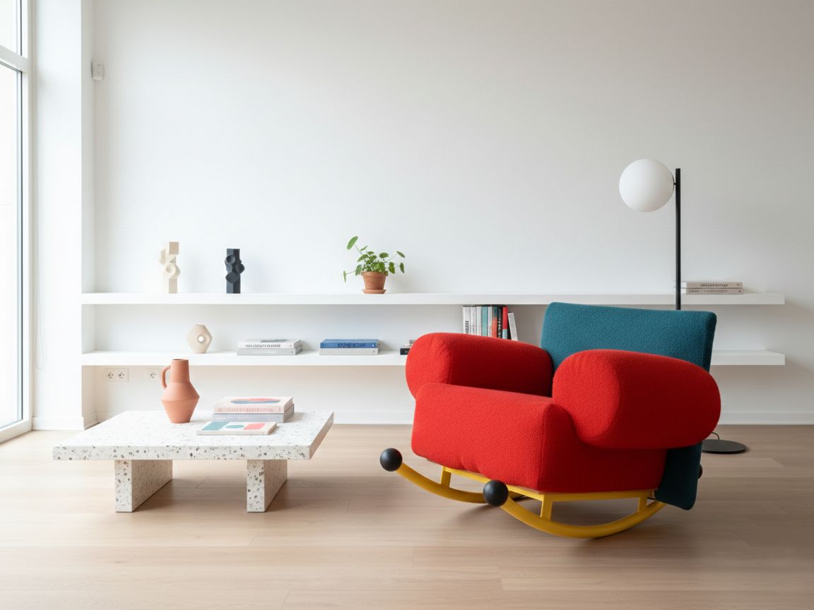 Topolino Rocking Chair By Seveso & Trezzi For Felice Rossi, 1980s photo for sale