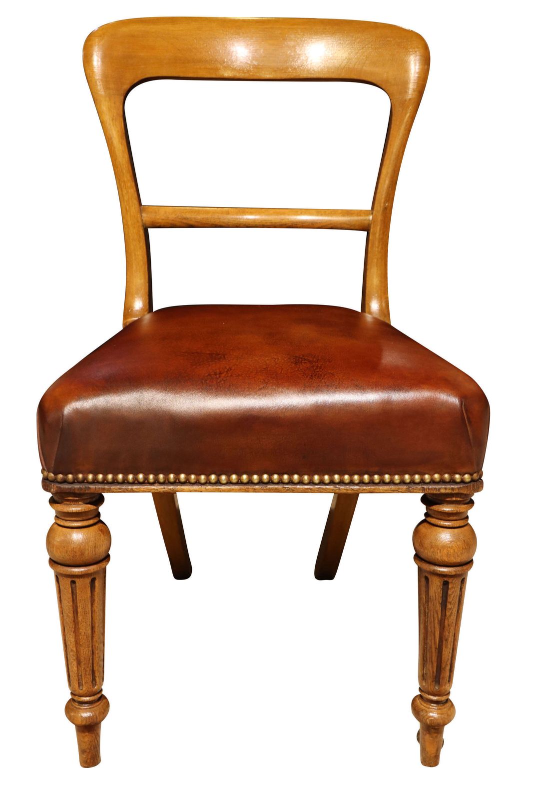 Set Of Eight Scottish Golden Oak Dining Chairs By John Taylor & Son, Edinburgh, Circa 1860 photo vinterior