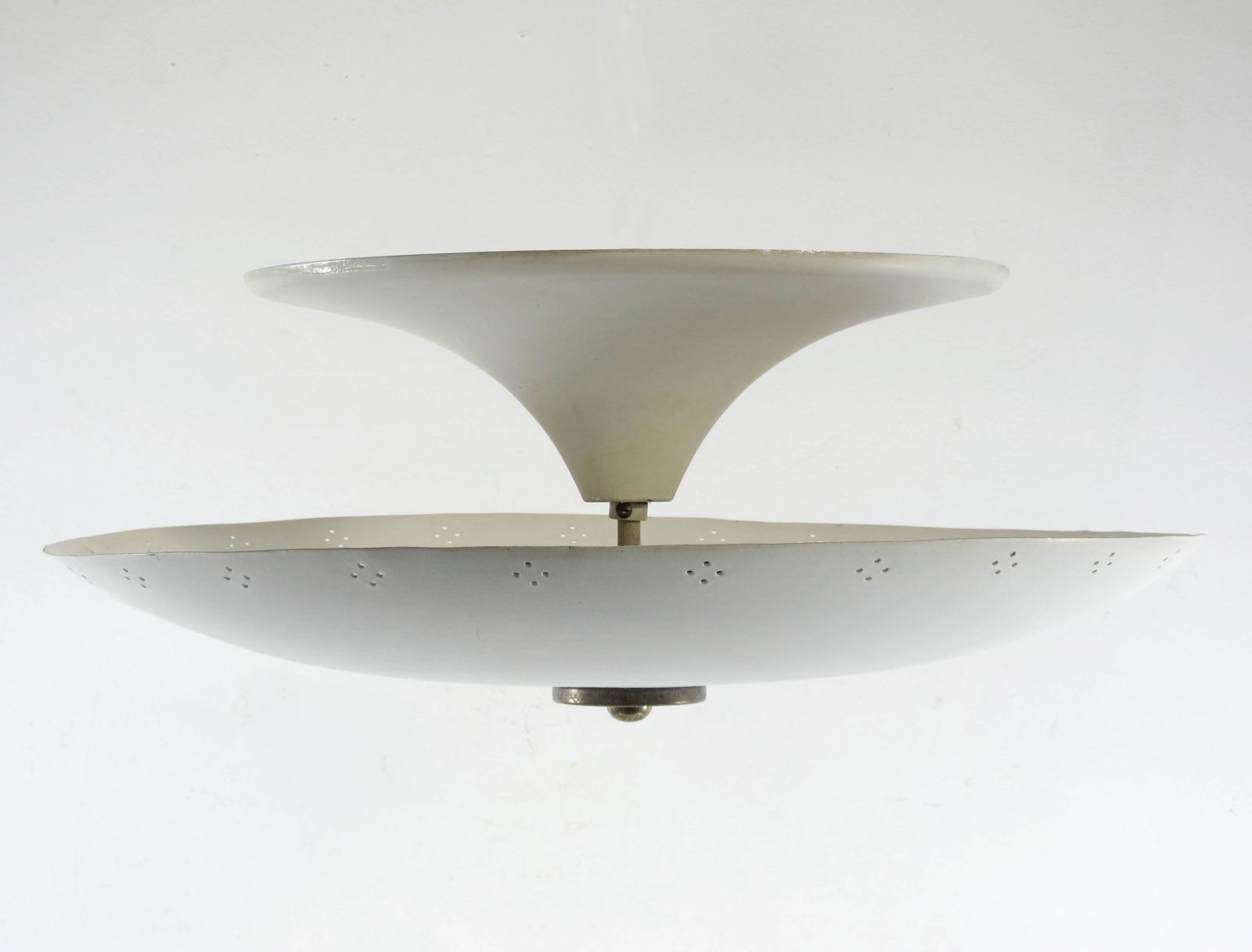 Super Rare Italian Inverted Umbrella Ceiling Lamp From The 1950s – Gino Sarfatti Style photo vinterior