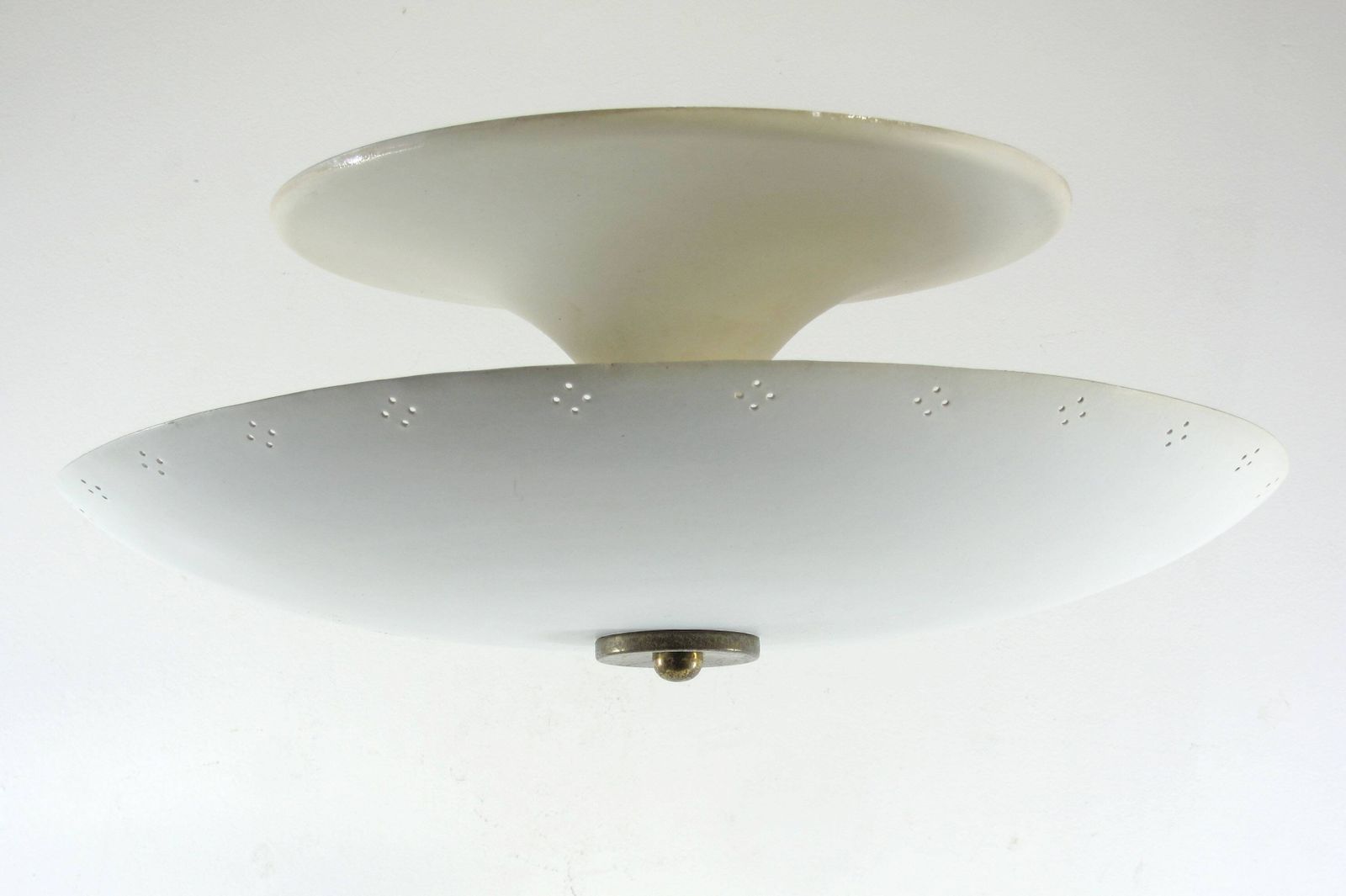 1246.0 Super Rare Italian Inverted Umbrella Ceiling Lamp From The 1950s – Gino Sarfatti Style photo