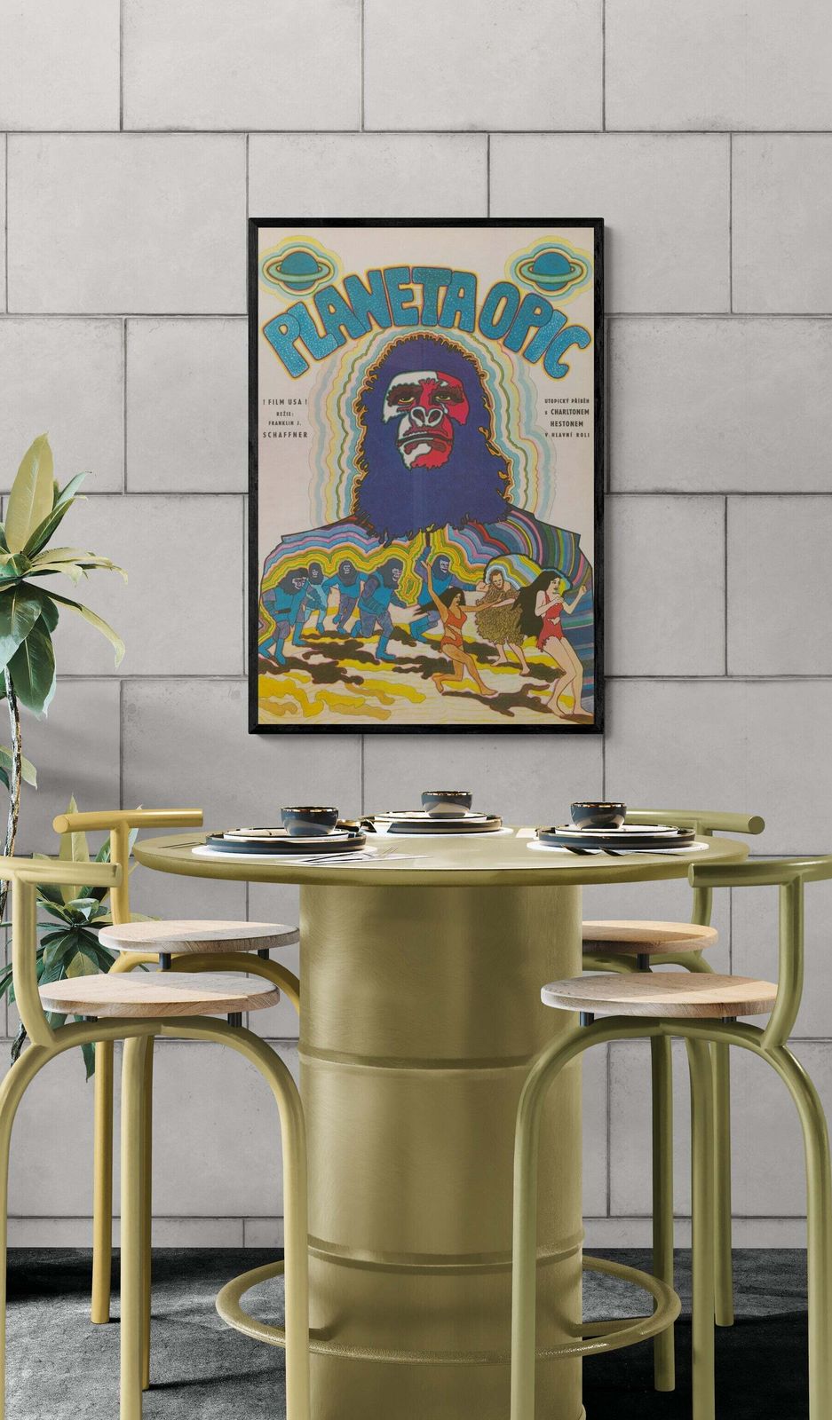 Planet Of The Apes Czech Poster photo furniture