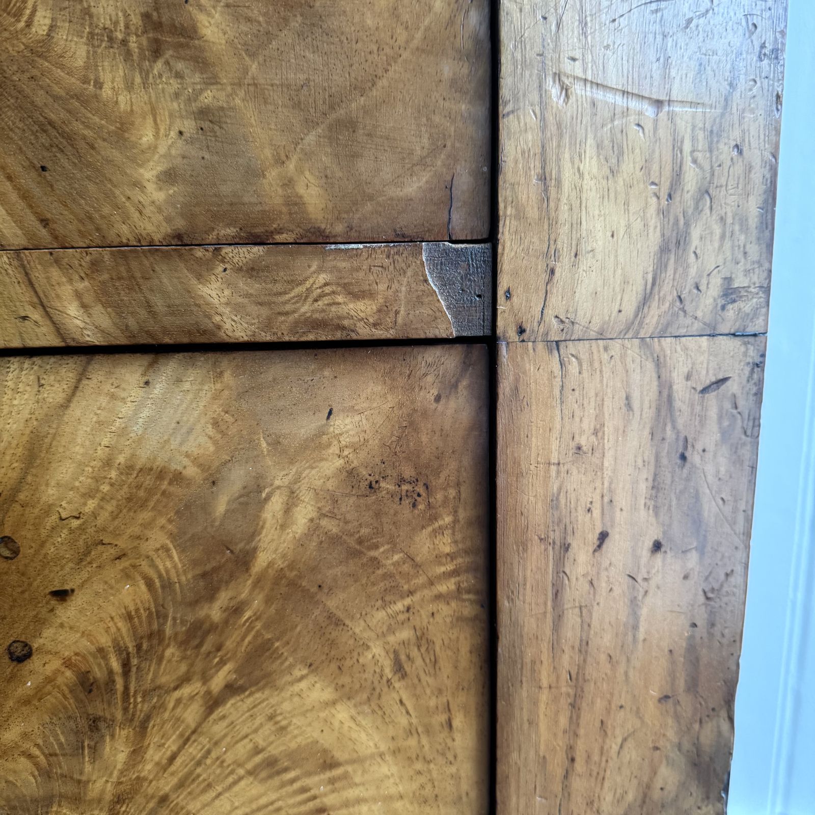 French Walnut Tallboy, 1800s, Antique photo Furniture