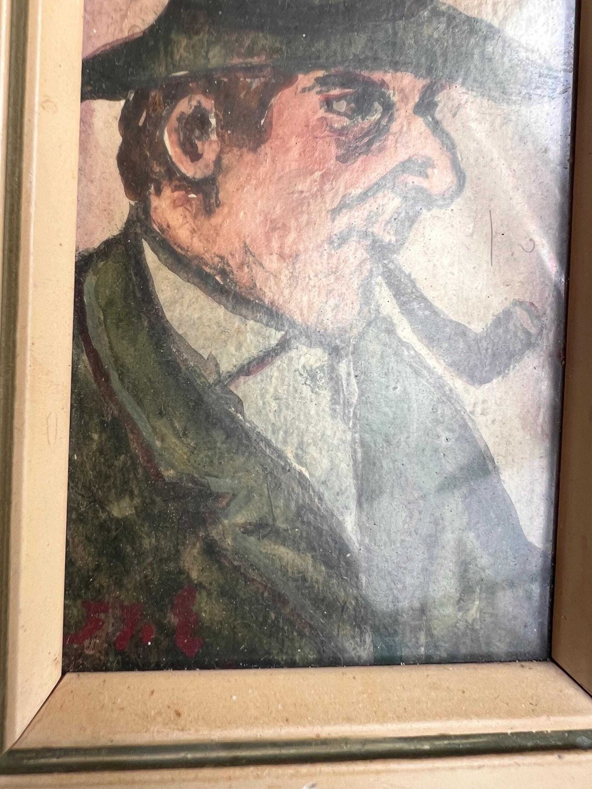 Swiss Folk Art Cabinet Miniature Portrait photo furniture
