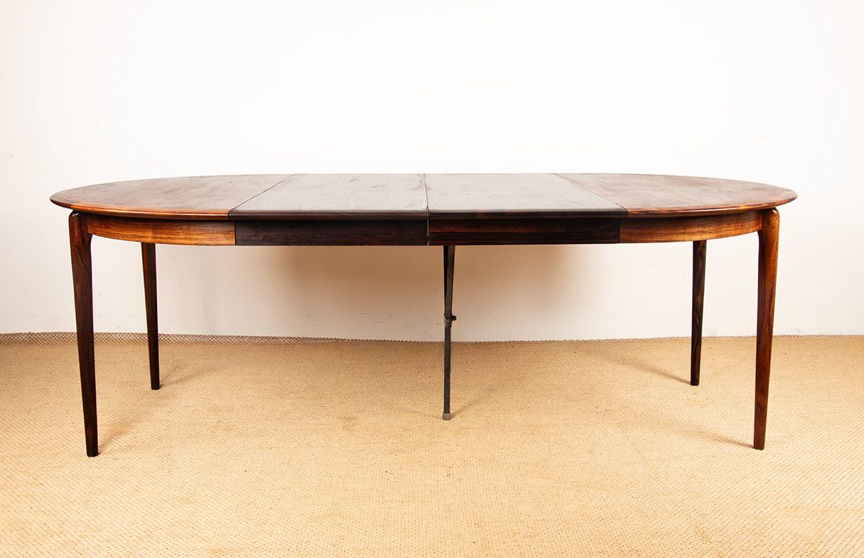 photo buy Danish Extendable Rosewood Dining Table By Kai Lyngfeldt Larsen For Søren Willadsen 1960.