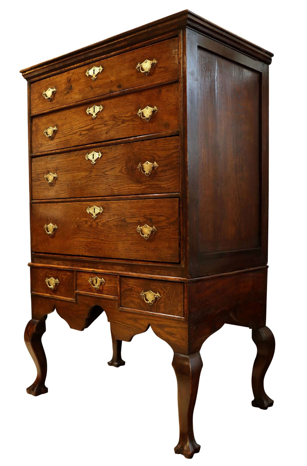 18thc Oak Chest Of Drawers On Stand photo for sale