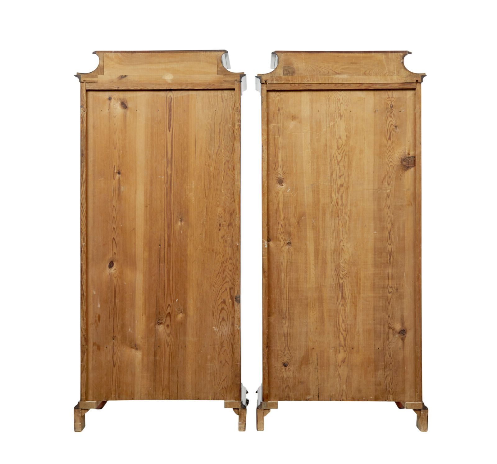 photo furniture Scandinavian Pair Of 19th Century Serpentine Shaped Cupboards