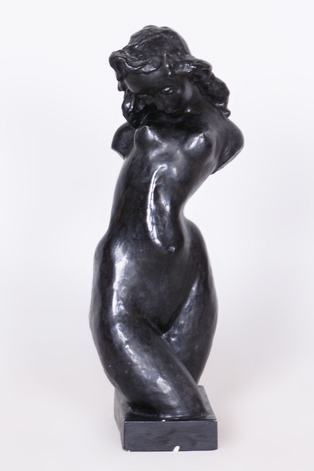 Original Art Deco Sculpture, By Lugs Theodor, Plaster, Czech, 1920s