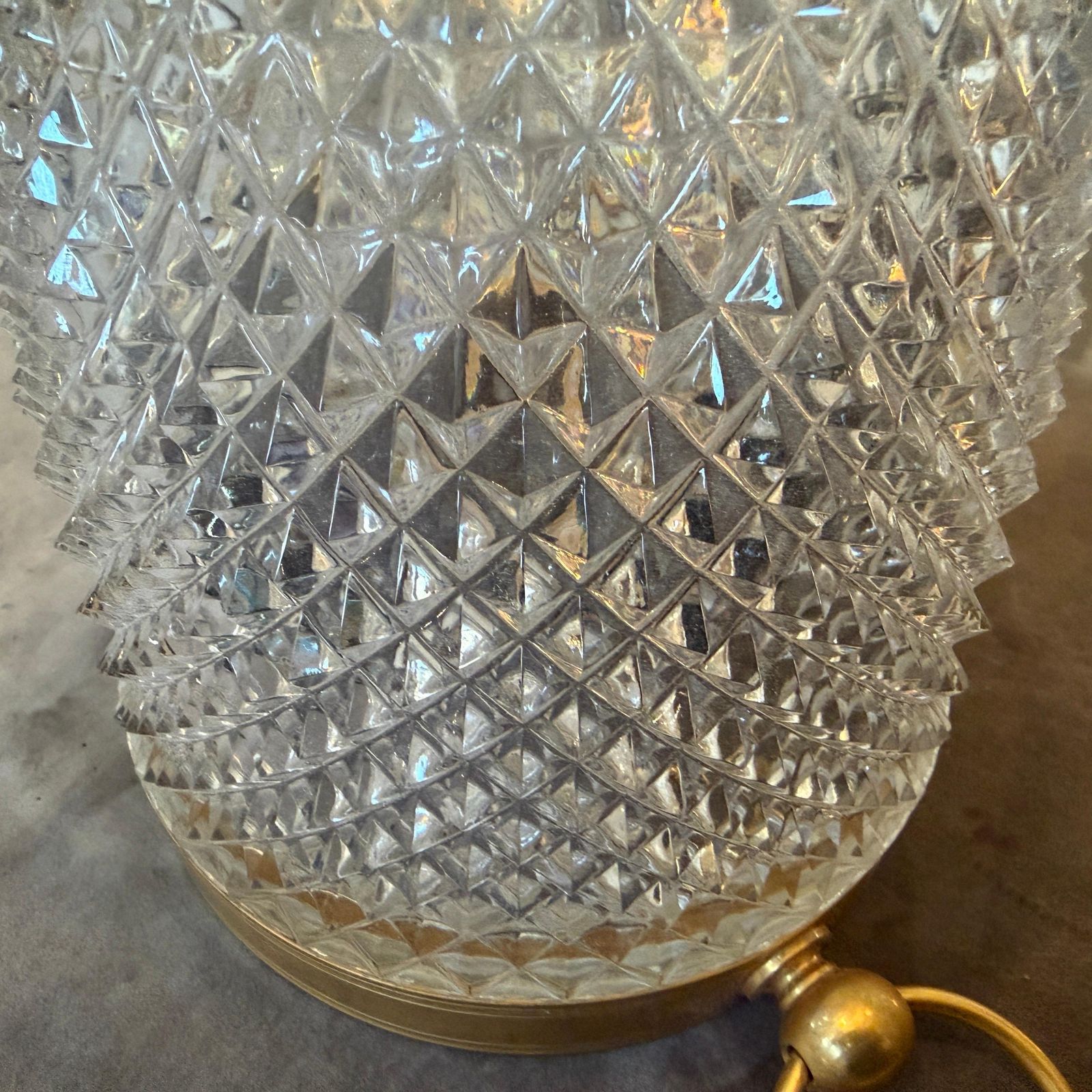 1980s Modernist Crystal And Gilded Metal French Champagne Cooler photo 704.0