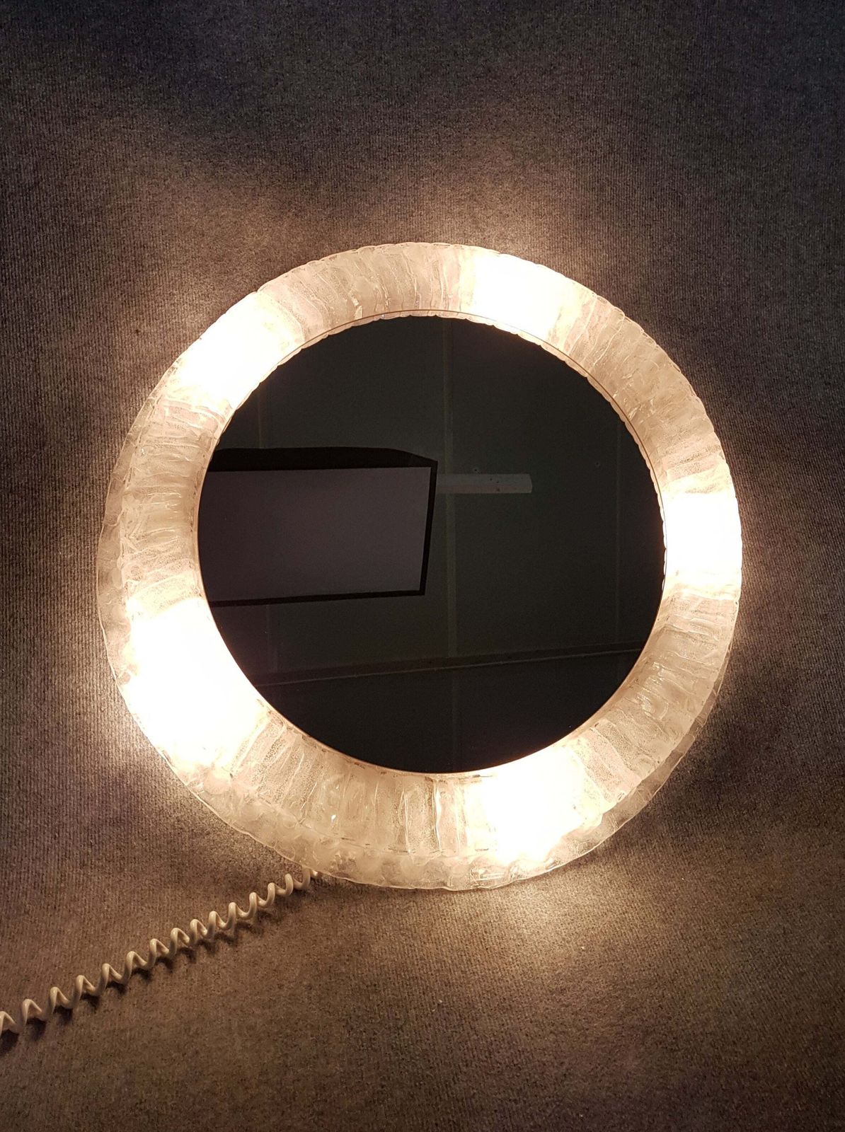 Xxl Round Mirror Hillebrand   1970s photo Home Decor