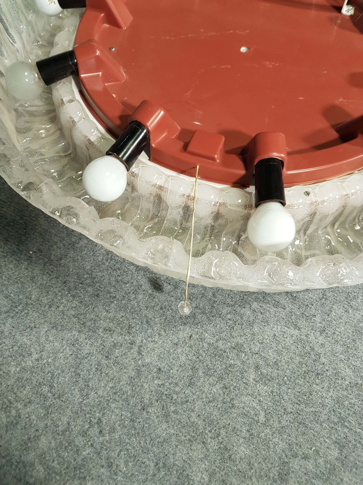 Xxl Round Mirror Hillebrand   1970s photo 849.0