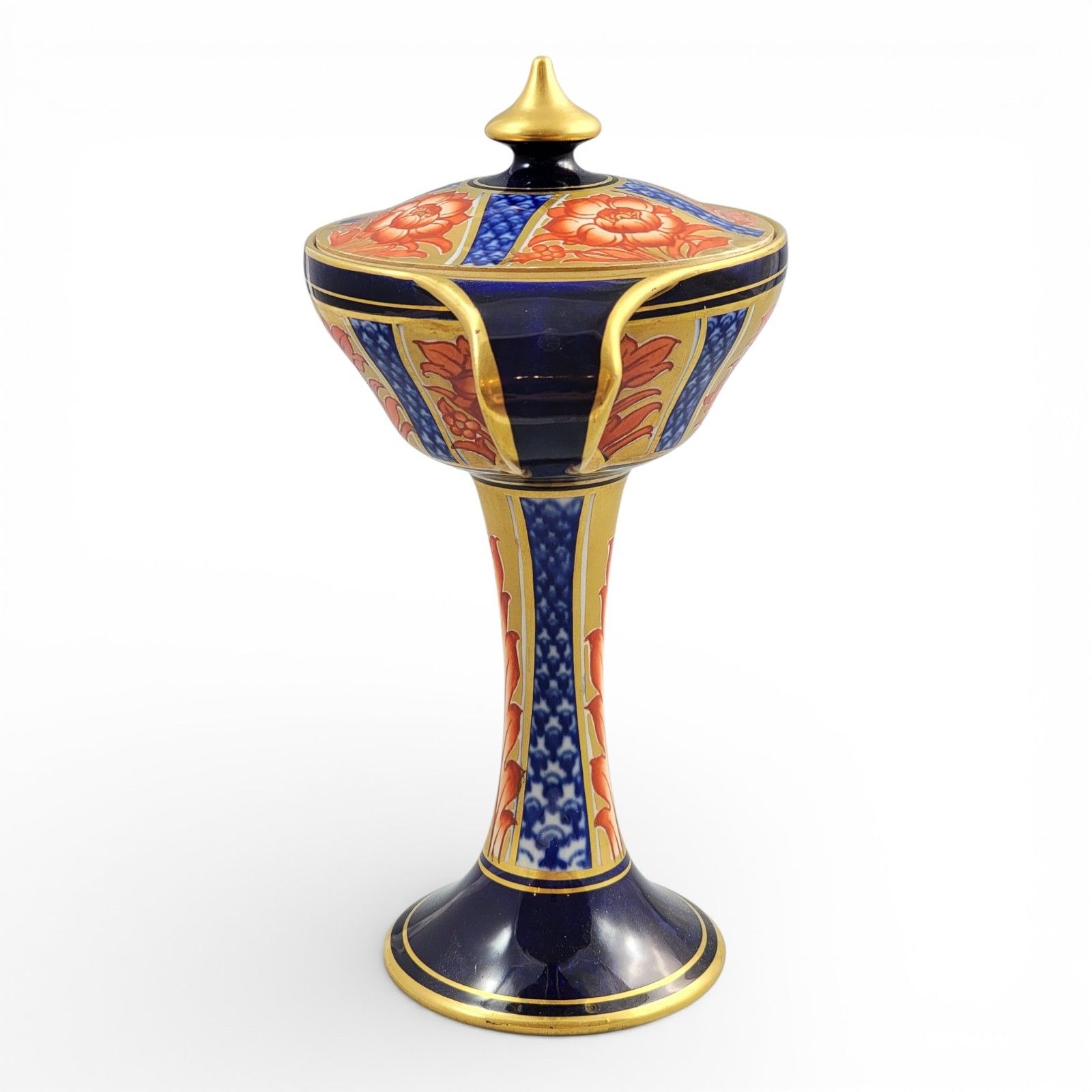 William Moorcroft For James Macintyre, Aurelian Ware Twin Handled Vase, C.1898 photo for sale