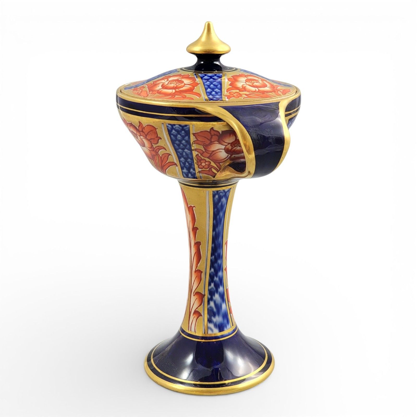 William Moorcroft For James Macintyre, Aurelian Ware Twin Handled Vase, C.1898 photo Home Decor