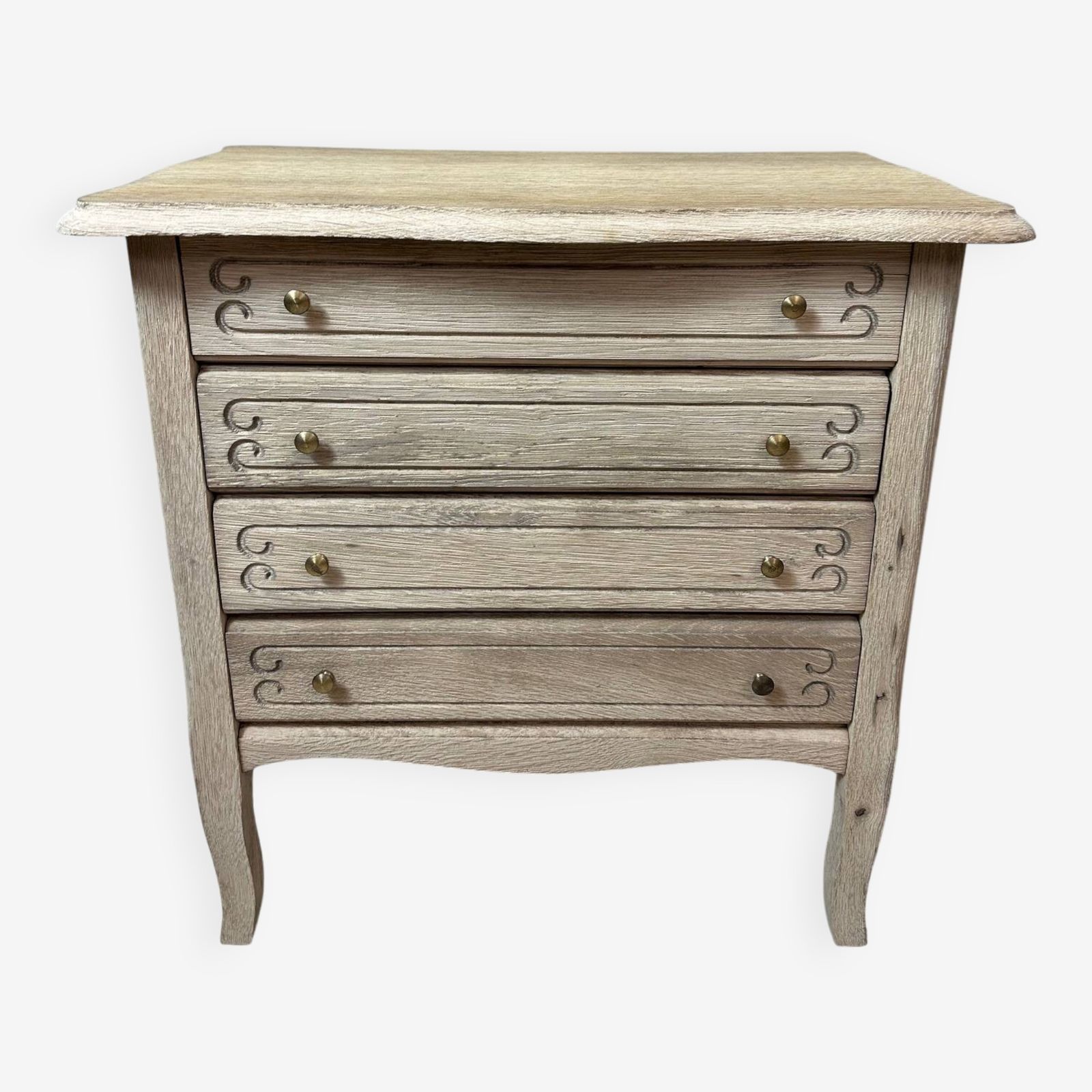 Small Sandblasted Chest Of Drawers
