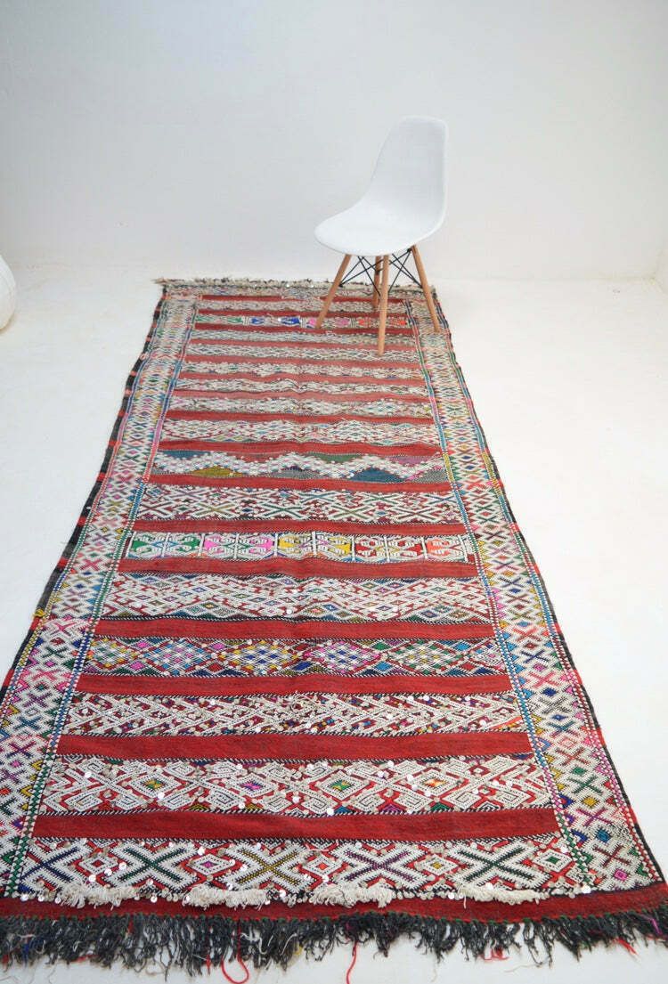 Queens Delight   Vintage Moroccan Kilim Berber Rug photo buy