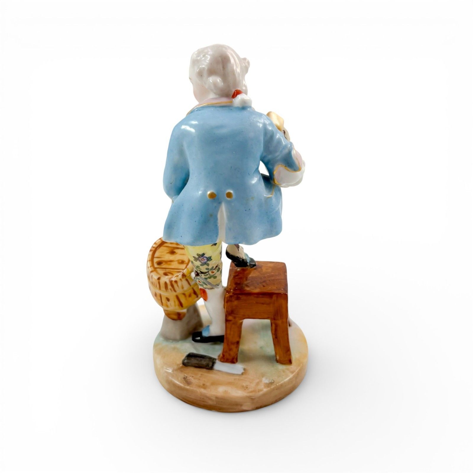 Antique Dresden Porcelain Rococo Revival Figure Of A Young Man, German, C. 1890s photo Home Decor