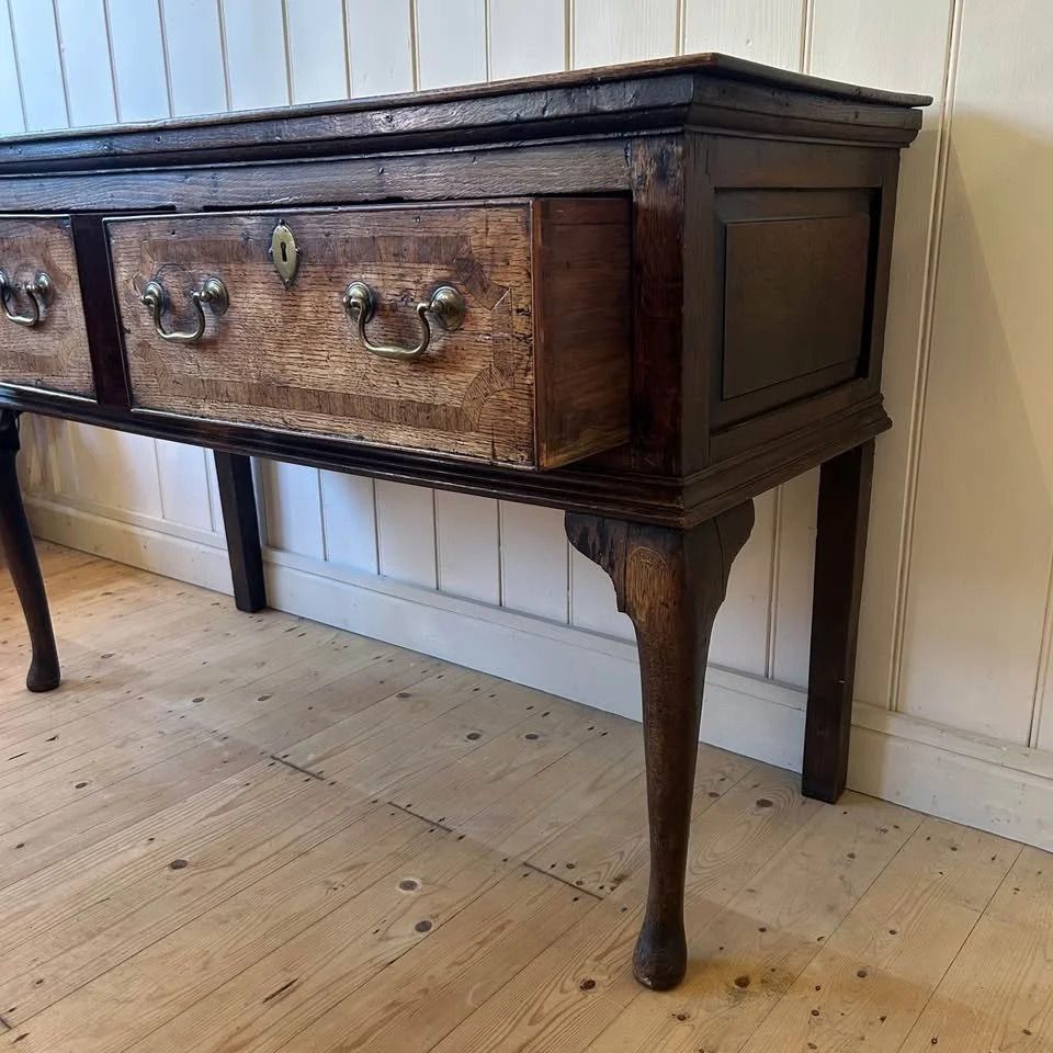George III Oak Dresser Base, 1800s photo 1200.0