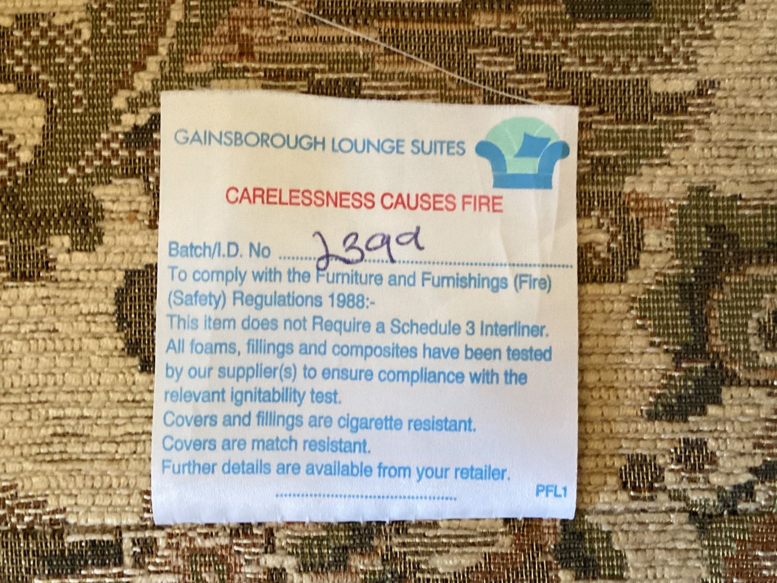 A Great Quality Three Piece Suite By Gainsborough From The Early 21st Century. In Super Condition With New Firmer Seats And Arm Covers From The Original Material. Sofa Or Chairs Can Be Sold Individually photo 400.0