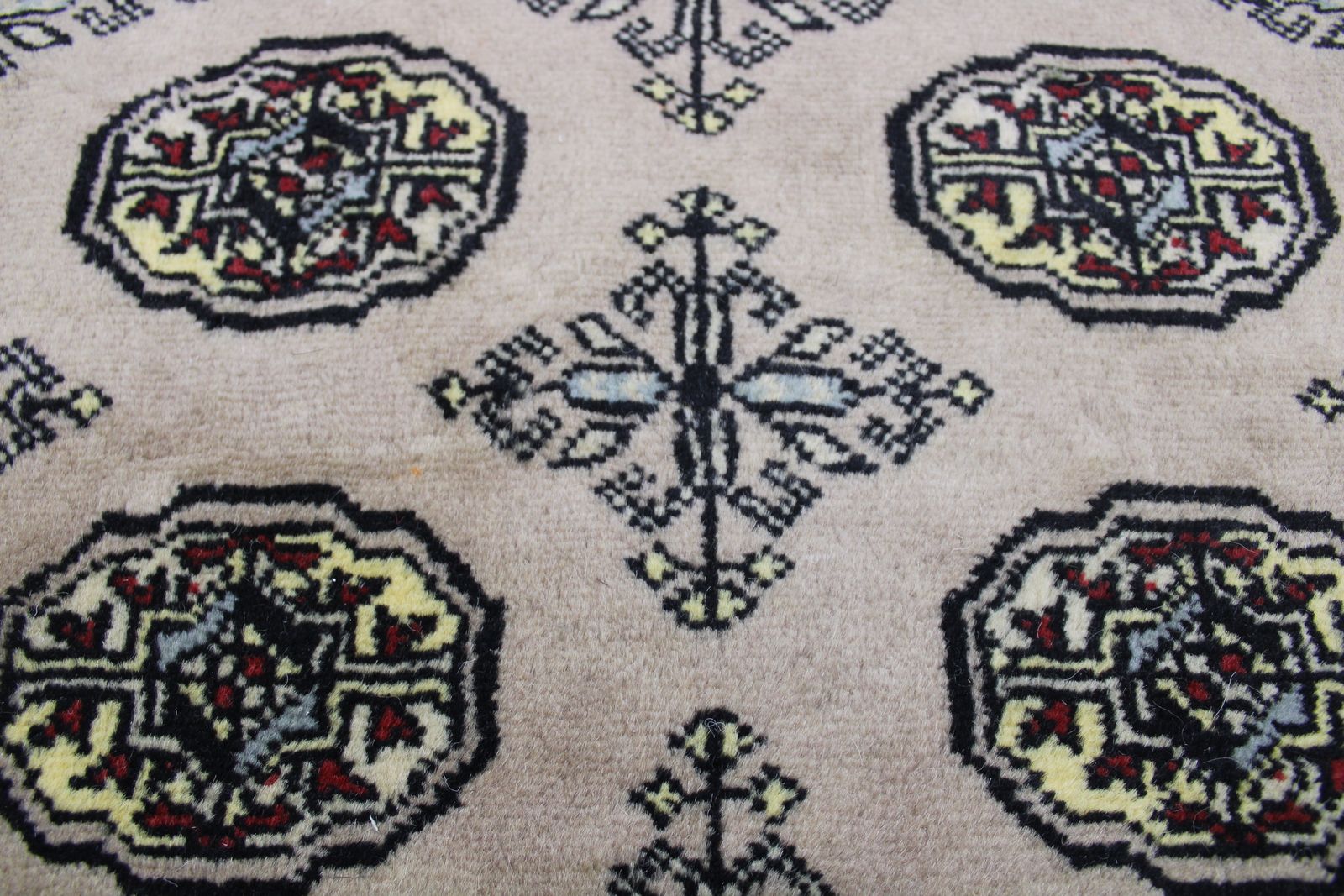 3x5 Afghan Bokhara Handmade Geometric Area Rug photo vintage