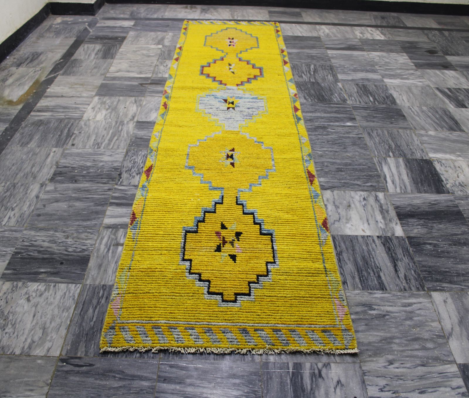 11 Ft Turkish Anatolian Tribal Hallway Entryway Runner Rug