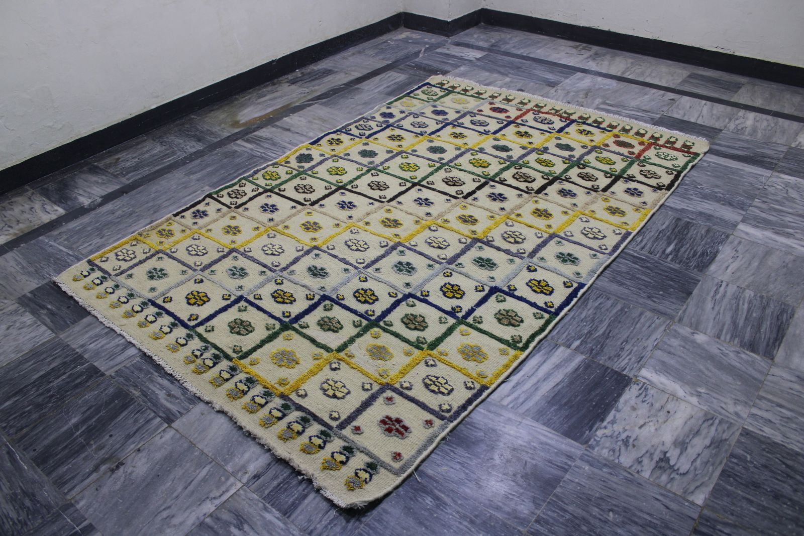5x7 Handmade Afghan Barjasta Ayna Rug photo furniture