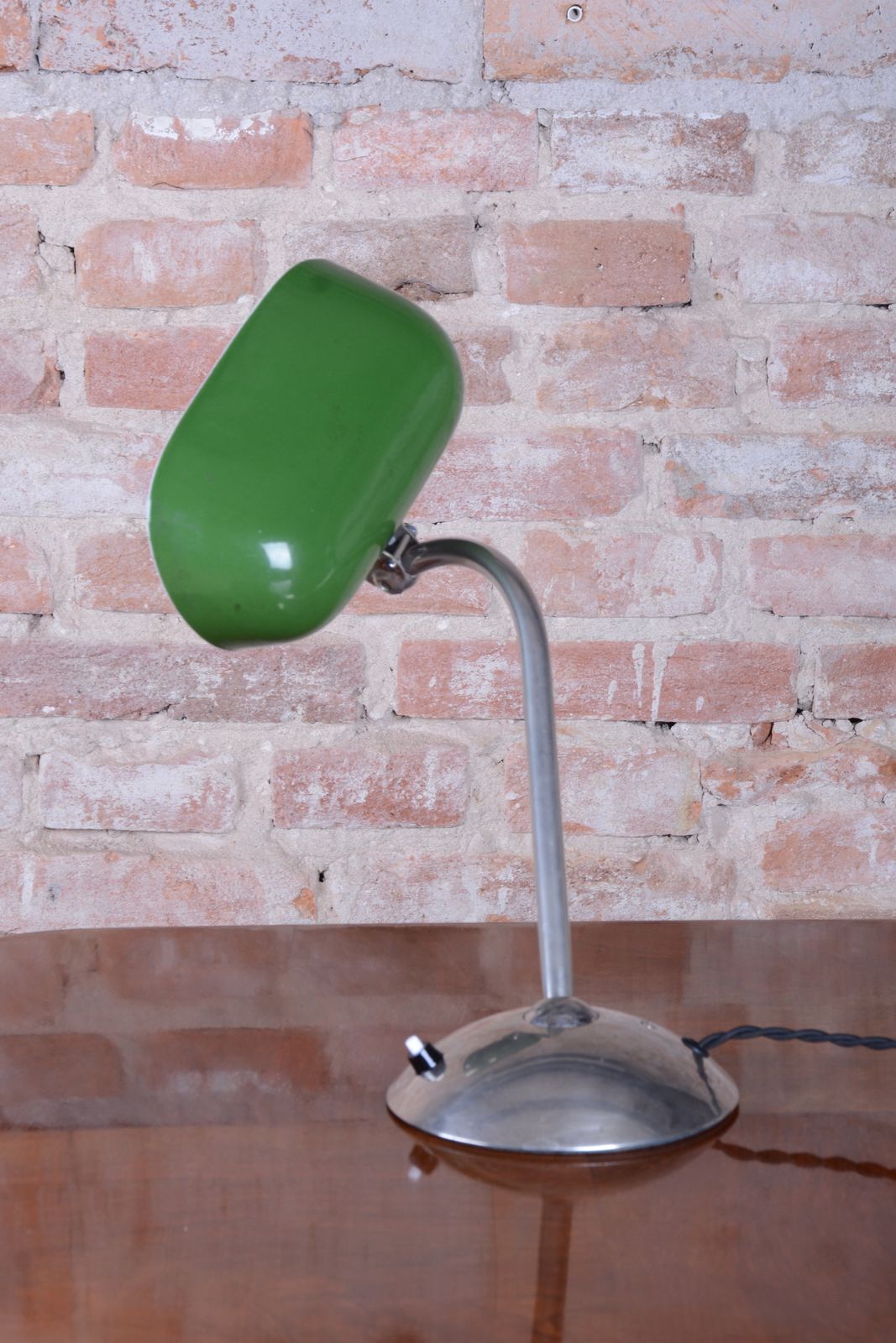 Restored Bauhaus Table Lamp, By Franta Anýž, Chrome, Steel, Czech, 1930s photo 450.0