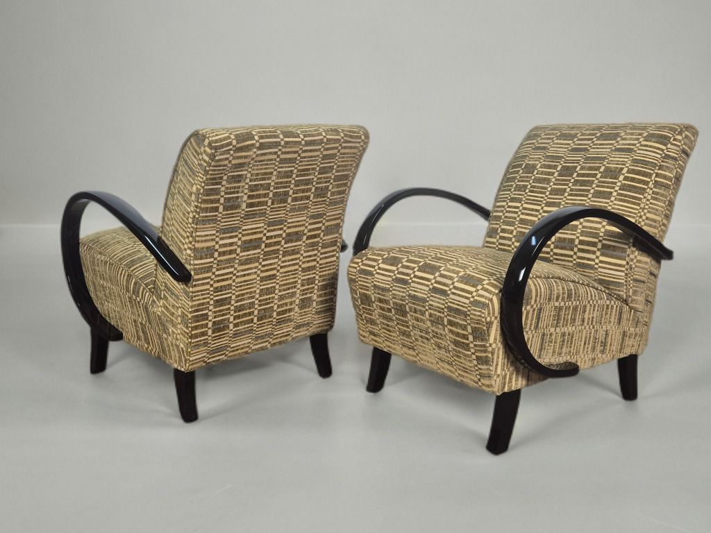 Halabala H410 Armchairs, Czech Artdéco 1940s, Set Of 2 photo for sale