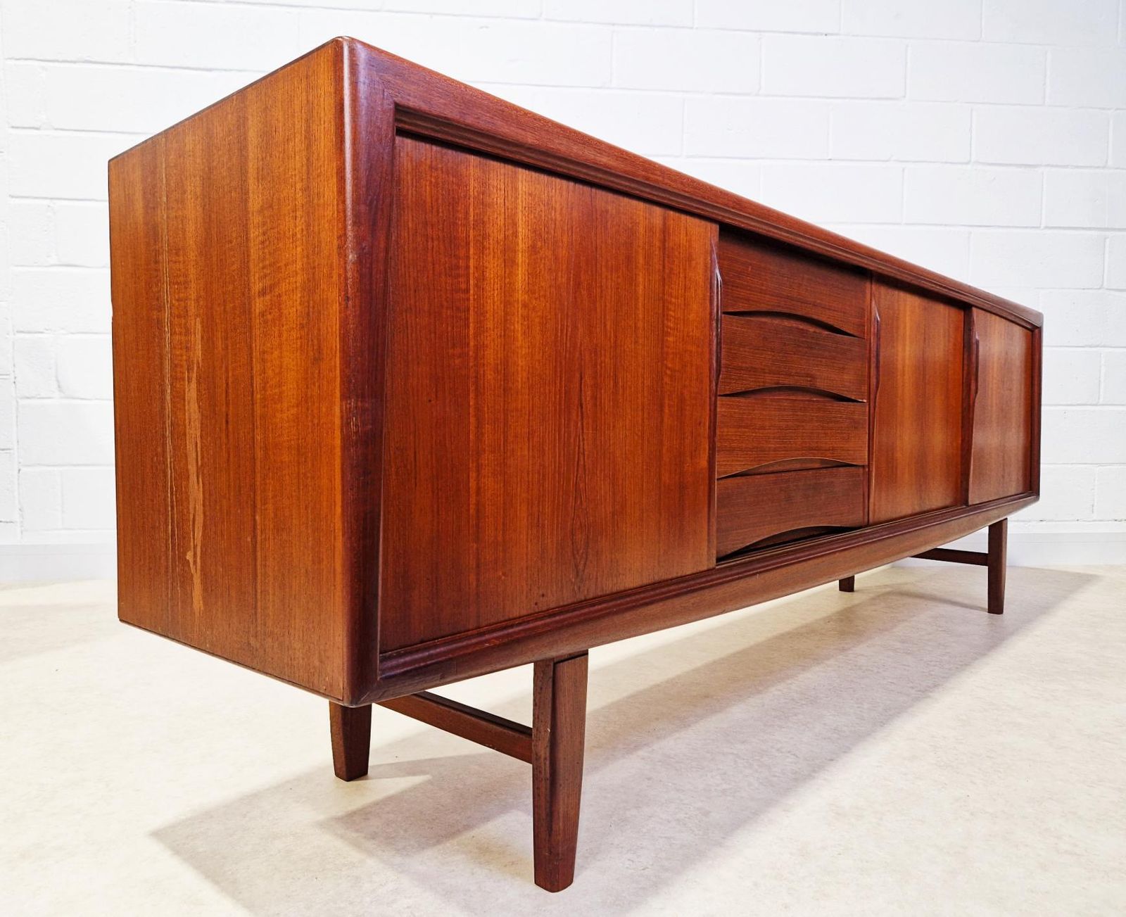 Gunni ømman For Axel Christiansen Danish Mid Century Teak Long Sideboard Credenza Pg018 photo furniture