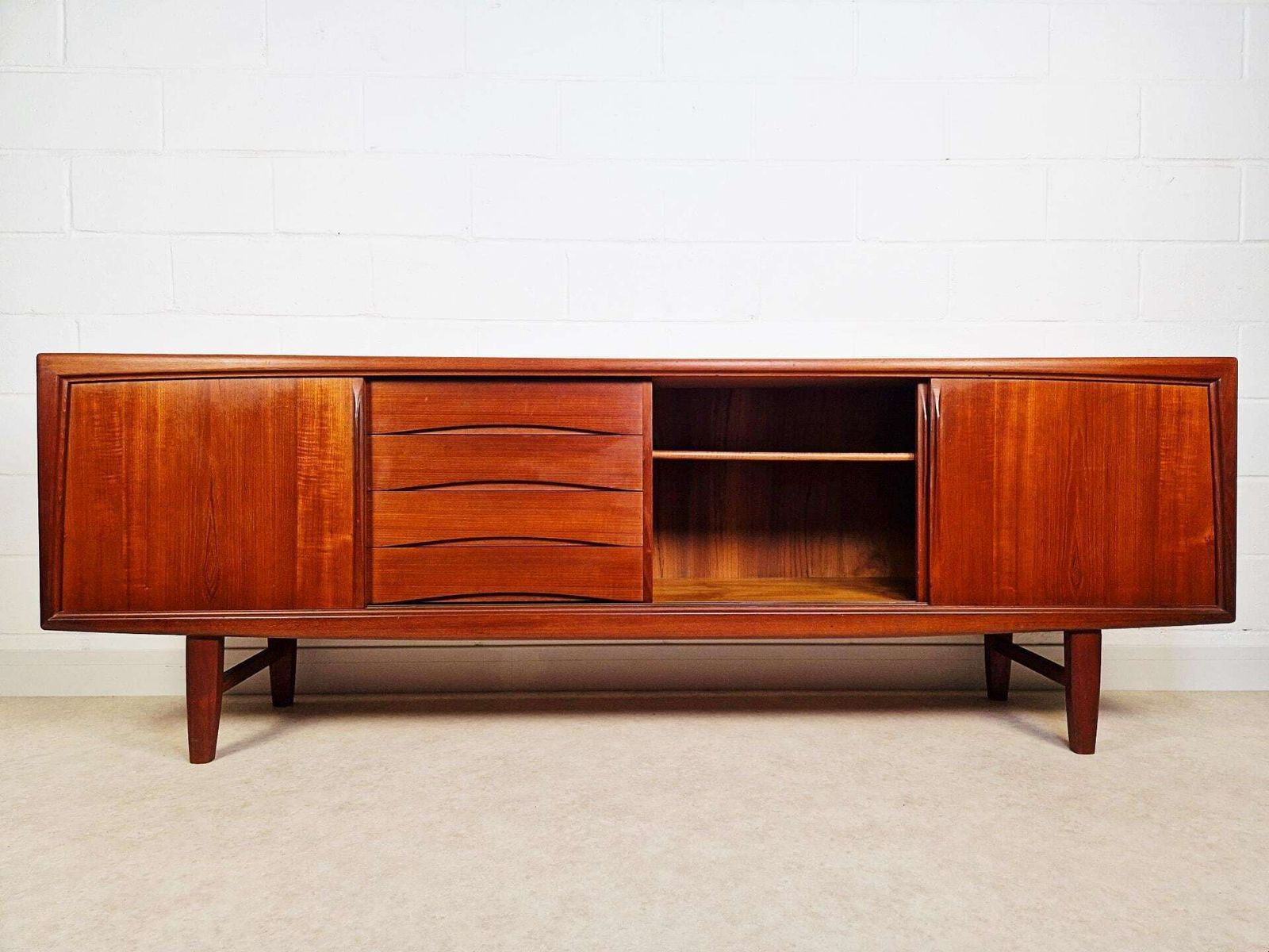 Gunni ømman For Axel Christiansen Danish Mid Century Teak Long Sideboard Credenza Pg018 photo 1495.0