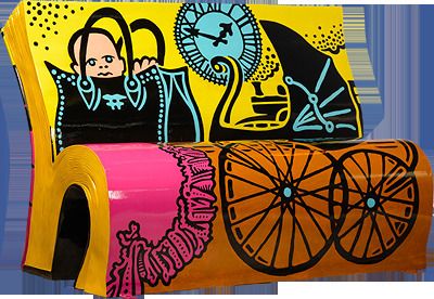 Book Bench (Ernest): Oscar Wilde, The Importance Of Being Ernest photo vinterior
